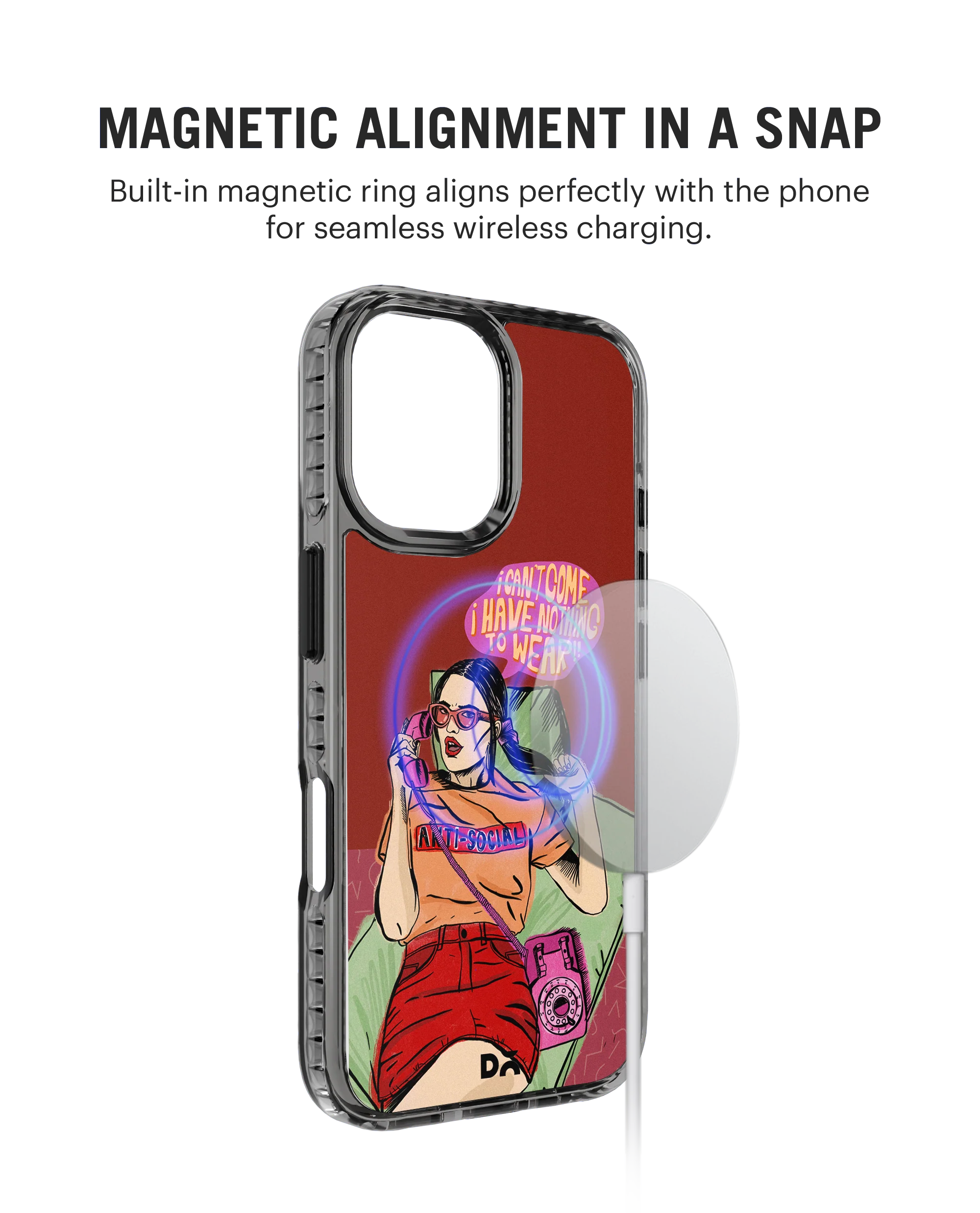 Anti Social Babe Stride 2.0 MagSafe Case Cover For iPhone 16 Plus - Image 3