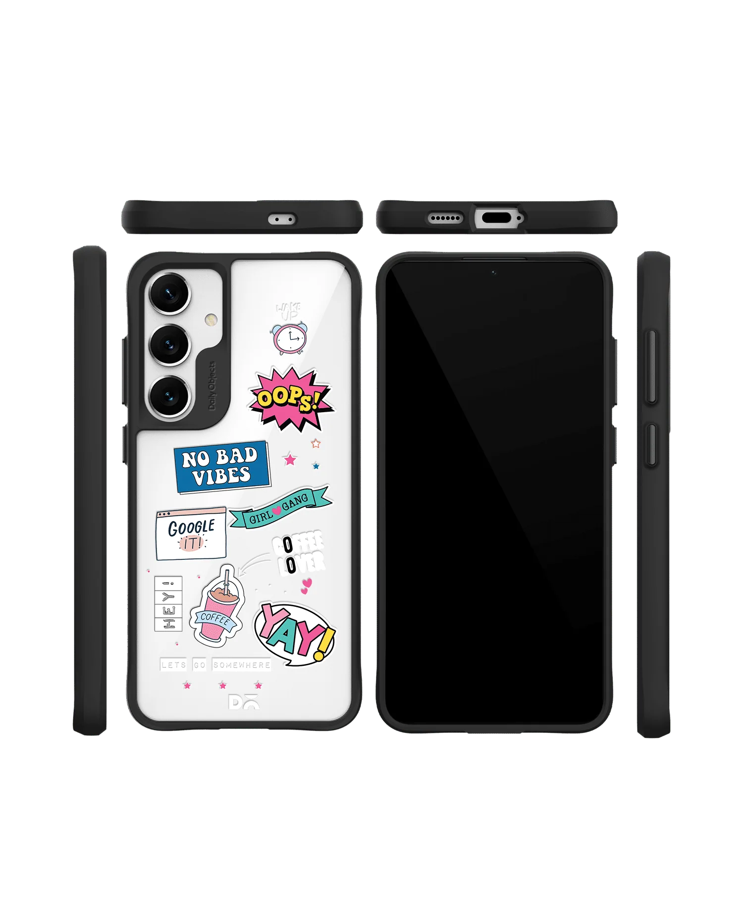 Attitude Black Hybrid Clear Case Cover For Samsung Galaxy S24 - Image 10