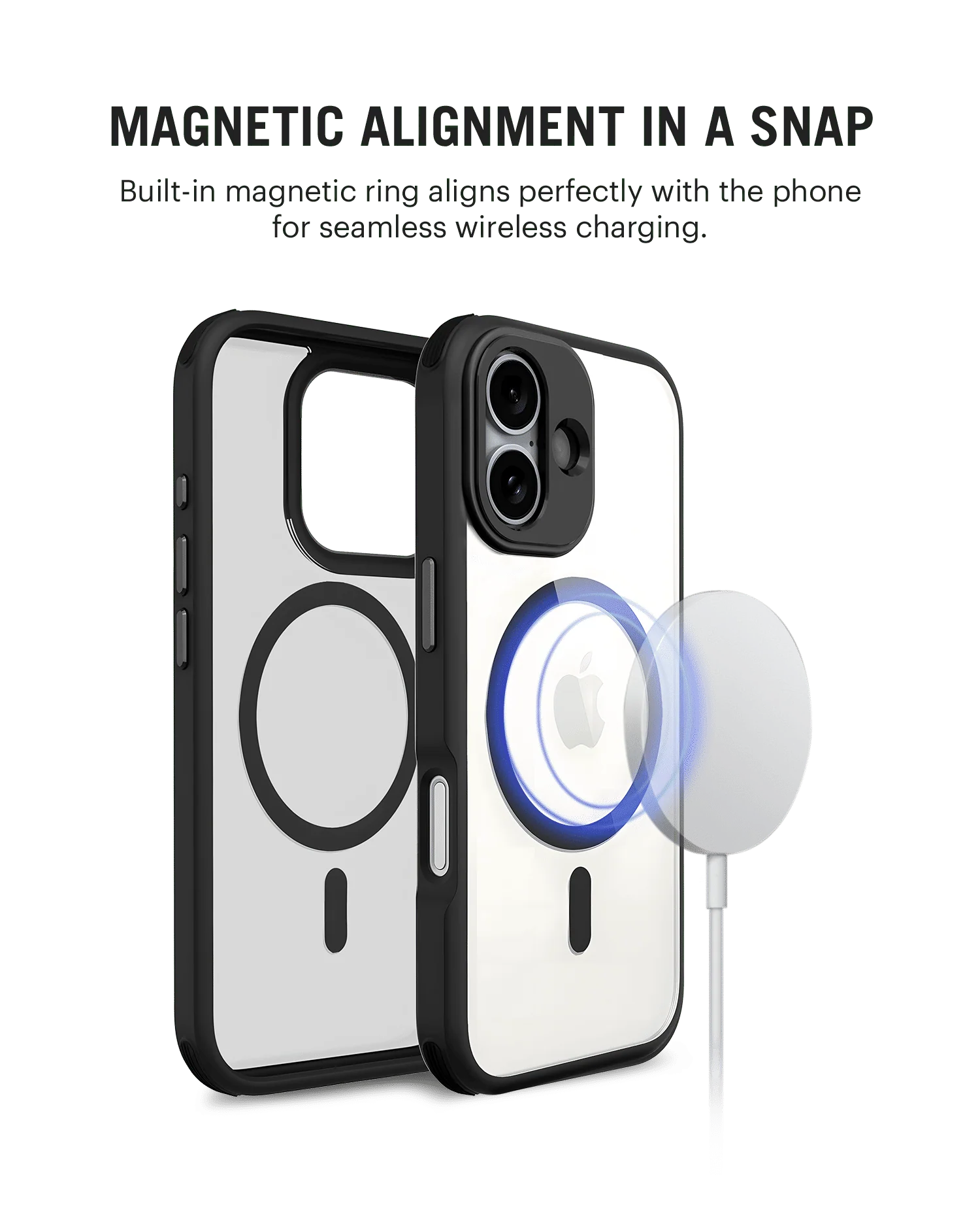 Black Armour MagSafe Phone Case Cover For iPhone 16 - Image 2