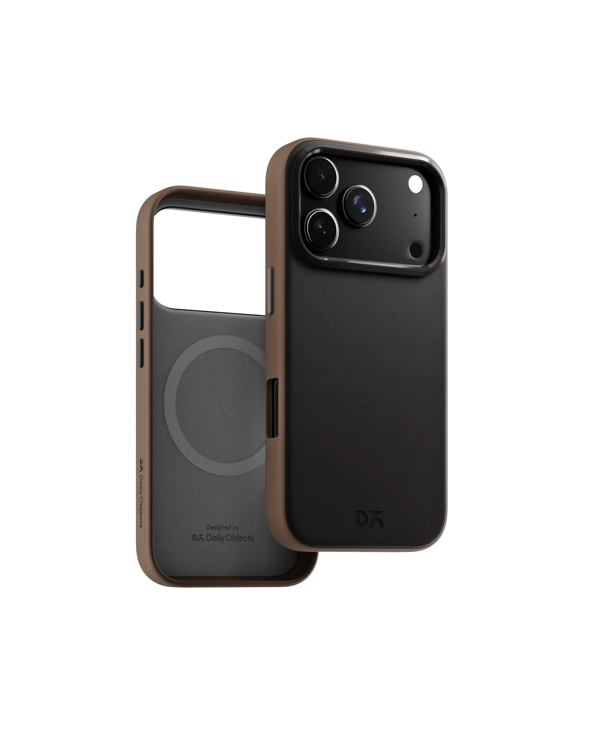 Black-Beige Leatherite MagSafe Phone Case Cover for iPhone 17 Pro - Image 8