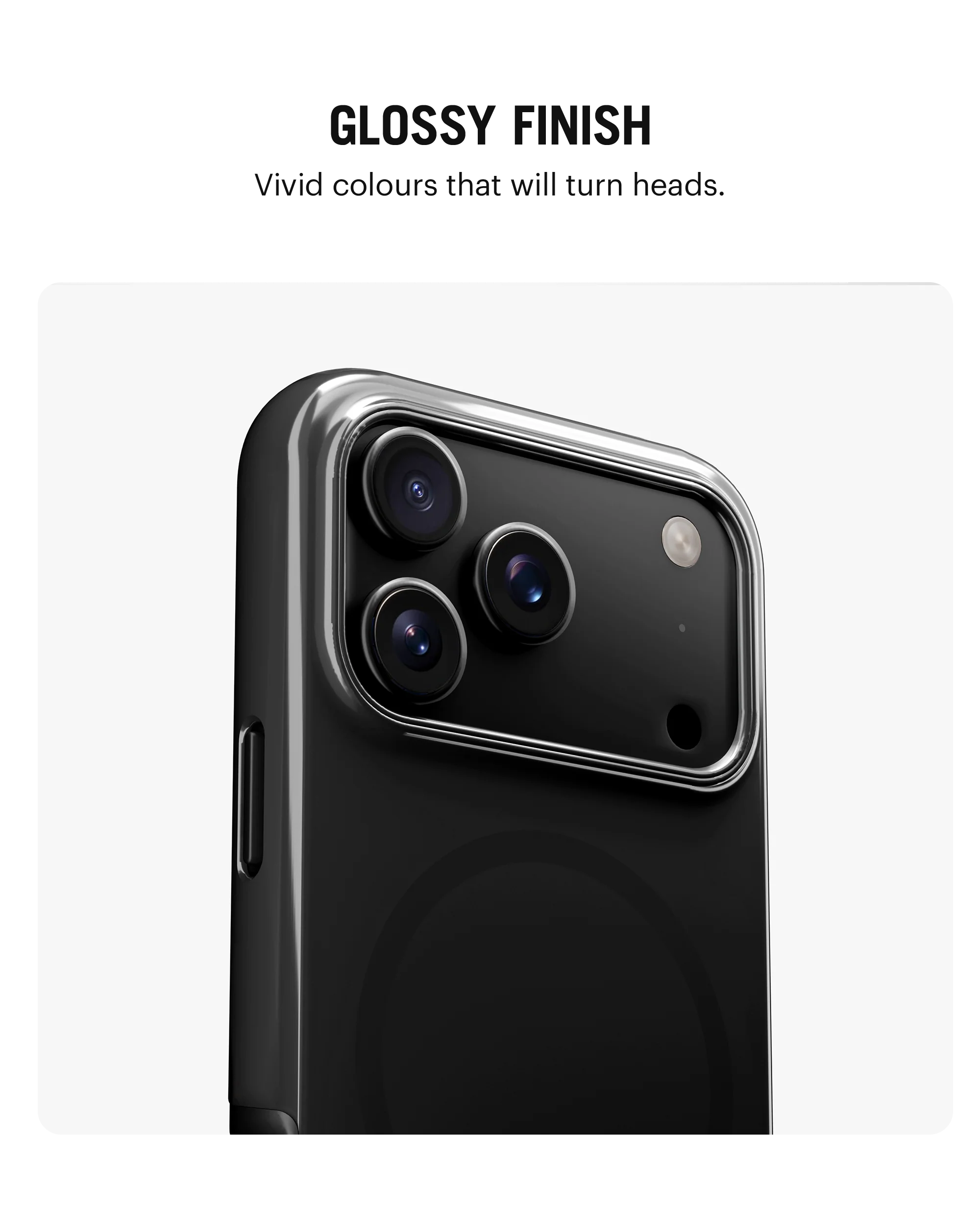 Black Enamel Bumper MagSafe iPhone 17 Pro Max Case - Image 15