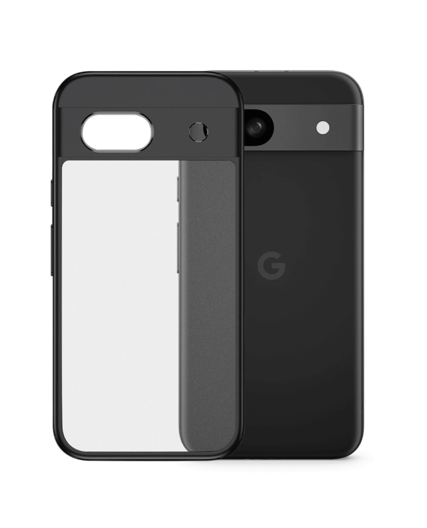 Black Frosted Clear Case Cover For Google Pixel 8a - Image 3