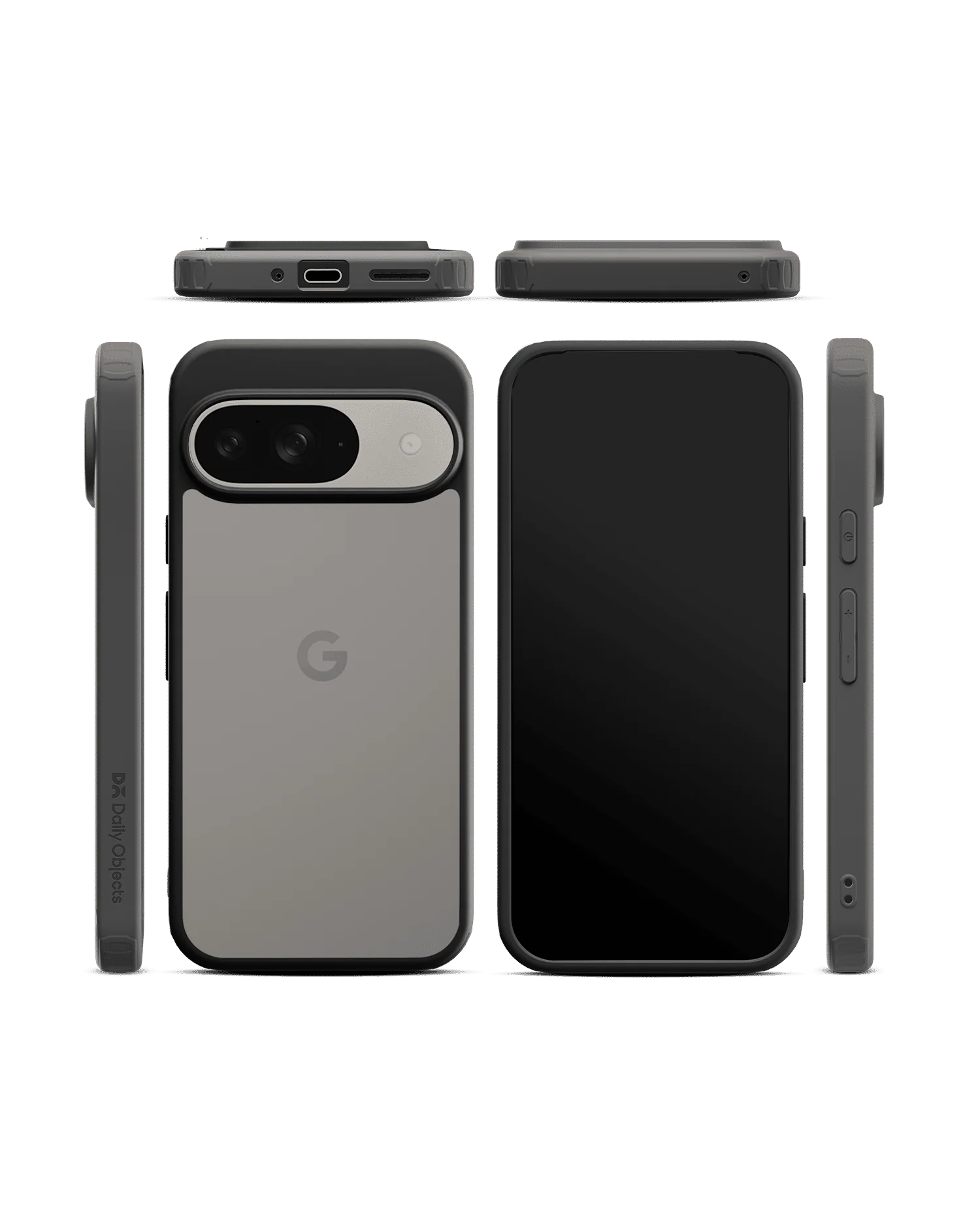Black Frosted Clear Case Cover For Google Pixel 9 - Image 7