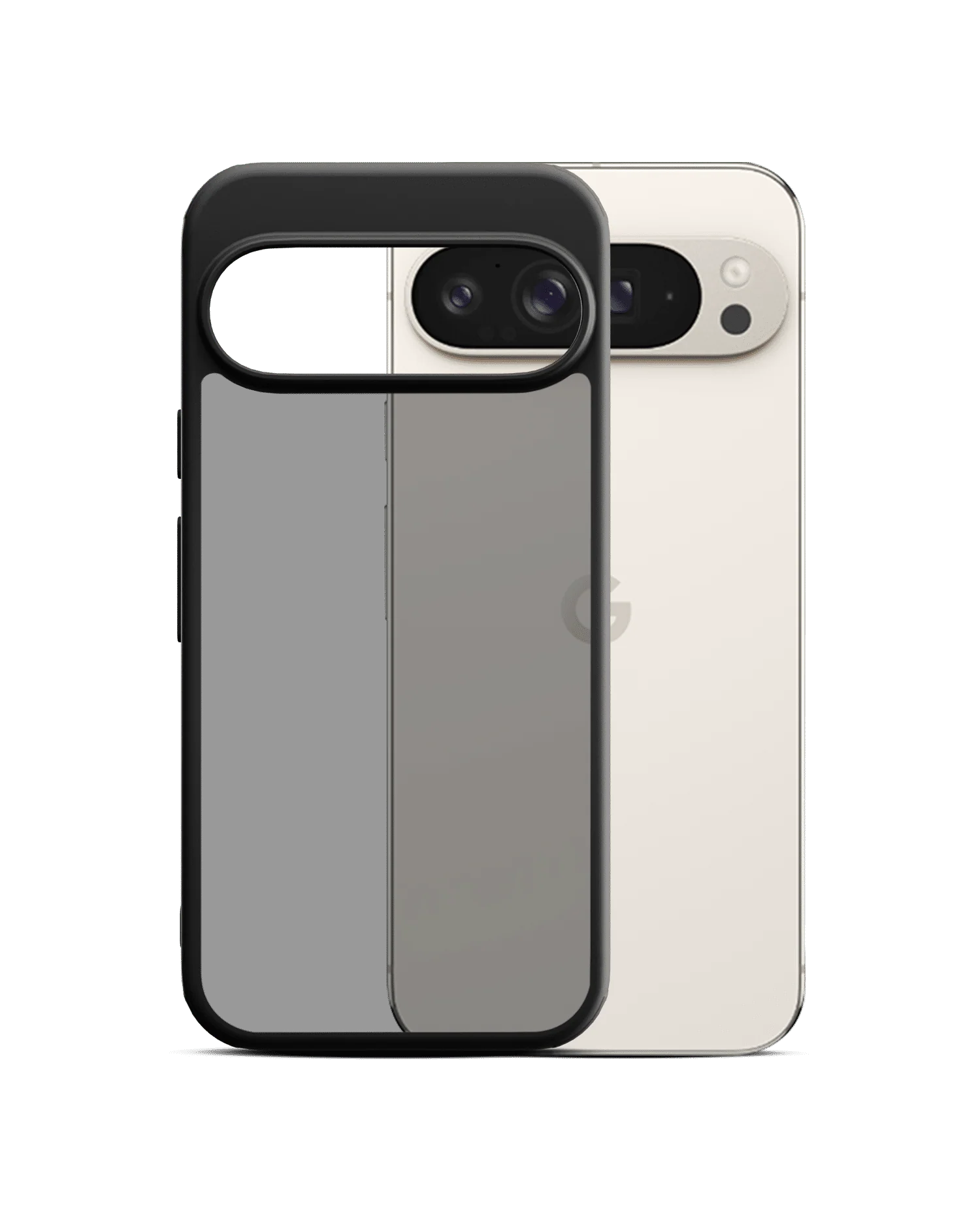 Black Frosted Clear Case Cover For Google Pixel 9 Pro - Image 2
