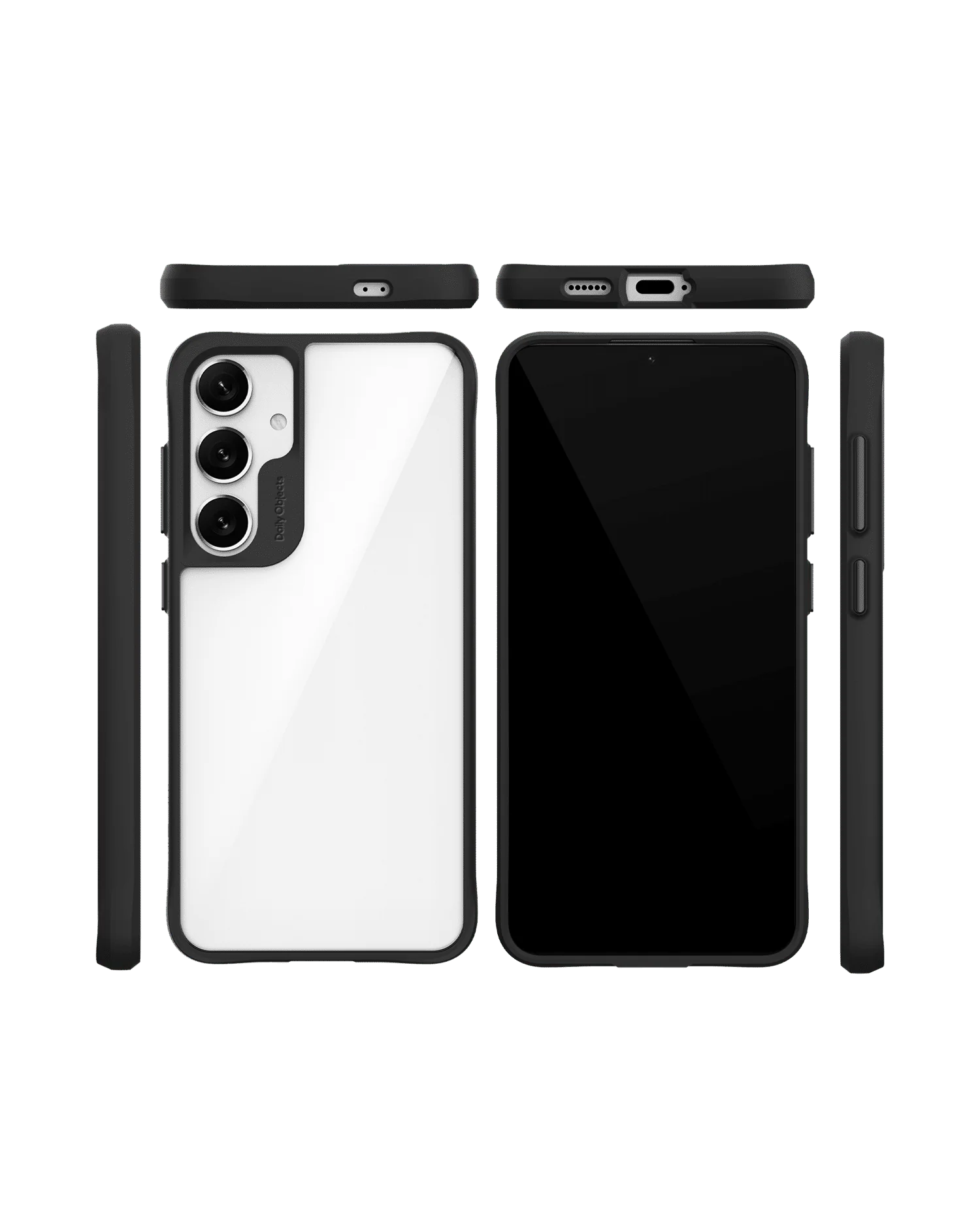 Black Hybrid Clear Case Cover for Samsung Galaxy S24 Plus - Image 10
