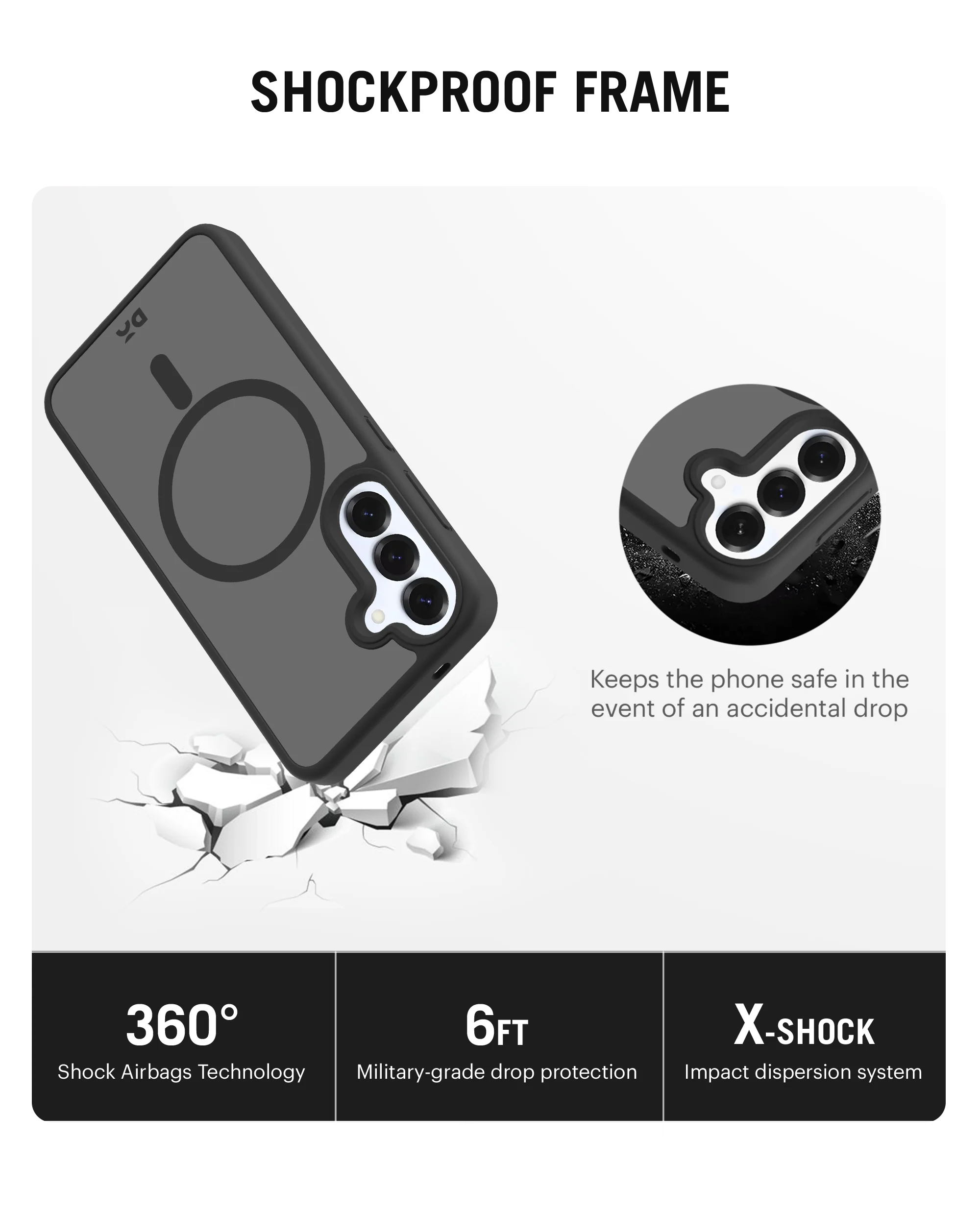 Black Nimbus Magnetic Phone Case Cover For Samsung Galaxy S25 - Image 35