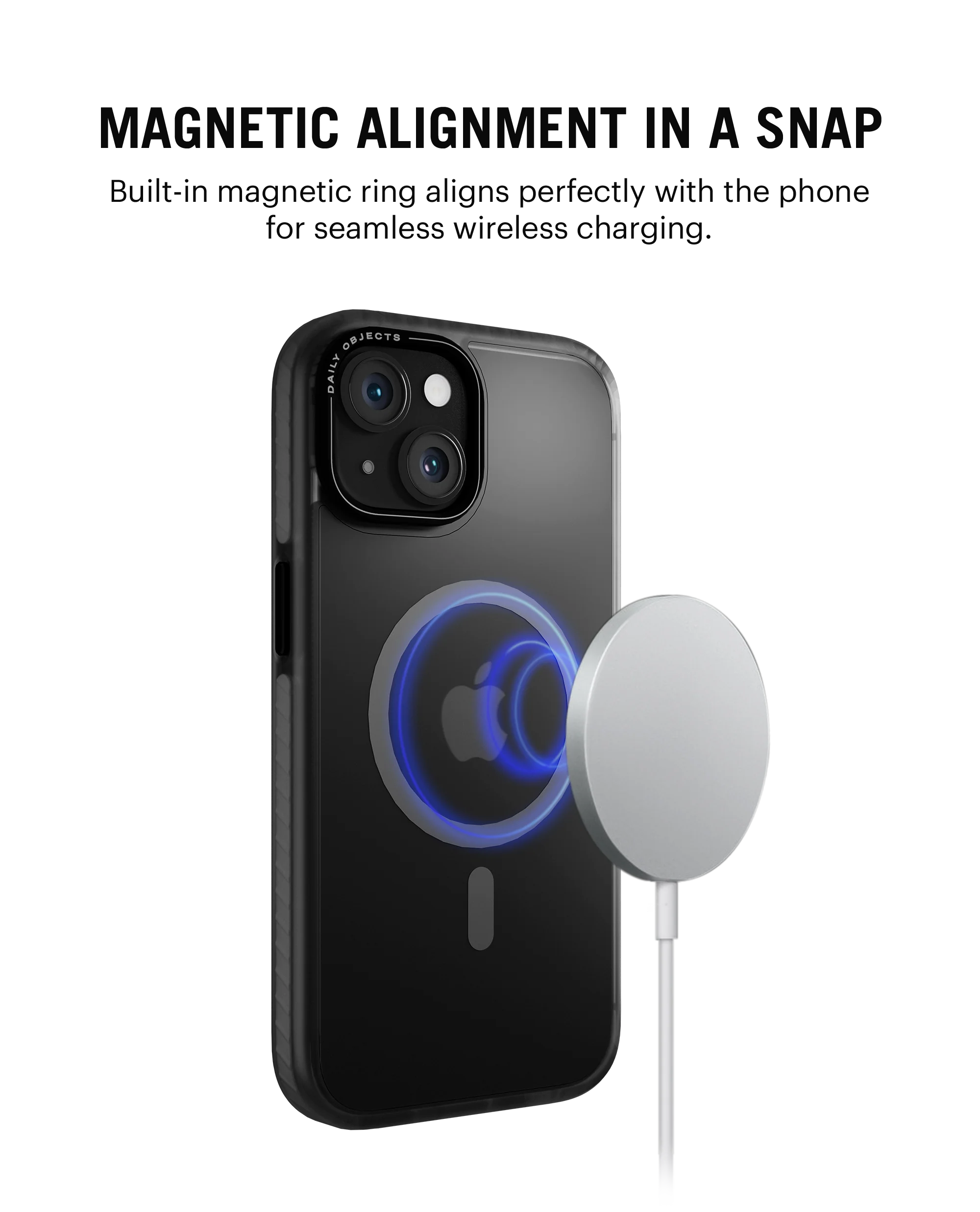 Black Nimbus MagSafe Phone Case Cover For iPhone 15 - Image 2