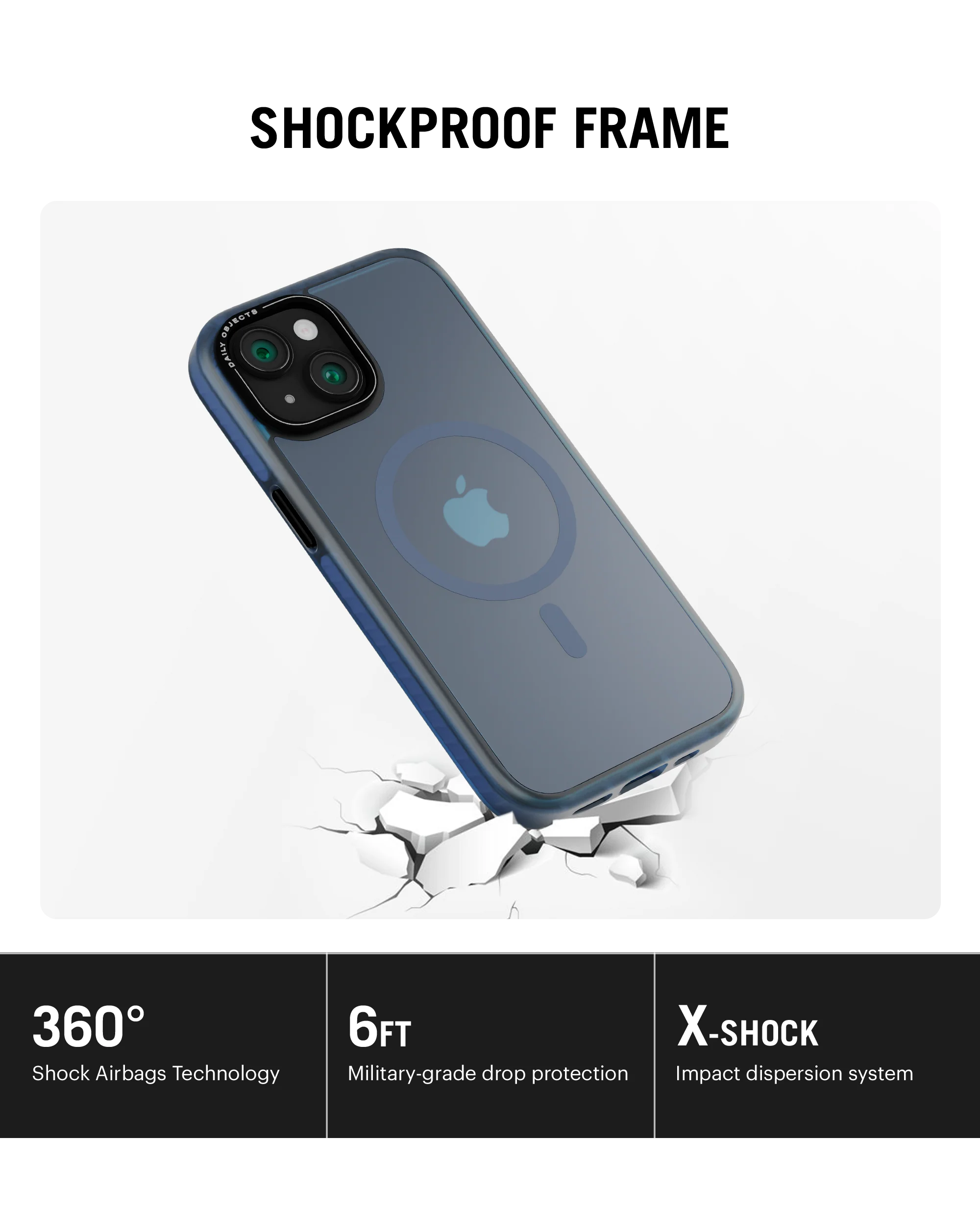 Blue Nimbus MagSafe Phone Case Cover For iPhone 15 Plus - Image 6