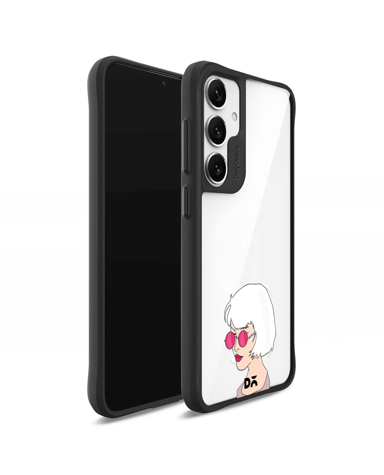 Bold Beautiful Black Hybrid Clear Case Cover For Samsung Galaxy S24 Plus - Image 3