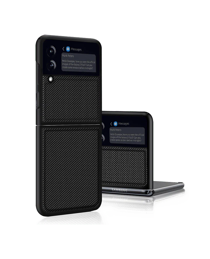 Carbon Fiber Case For Samsung Galaxy Z Flip 3 - Image 11