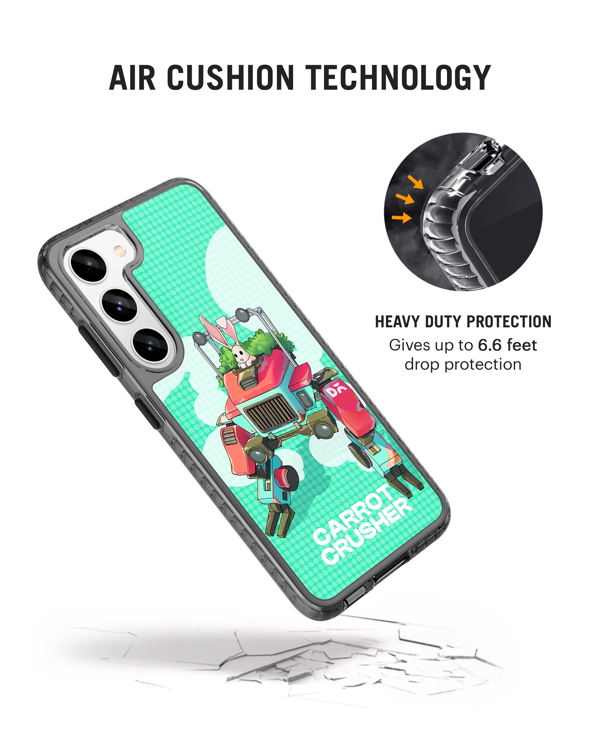 Carrot Crusher Stride 2.0 Case Cover For Samsung Galaxy S23 Plus - Image 2