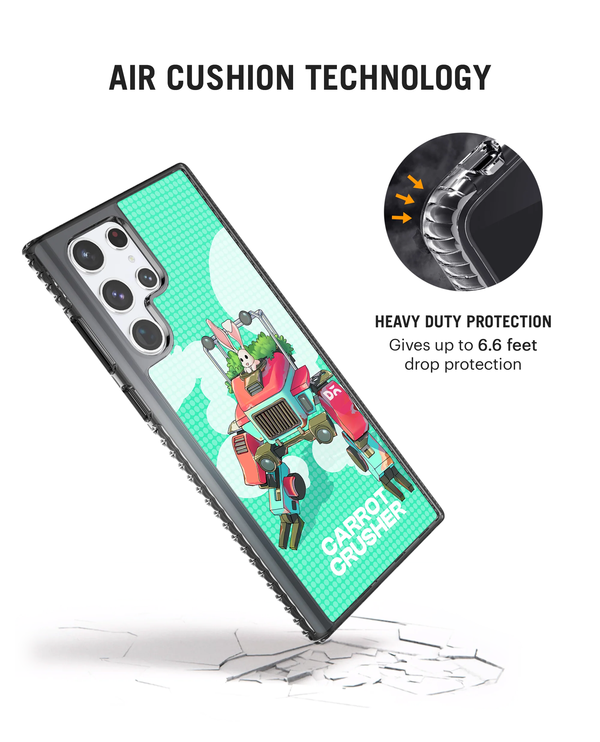 Carrot Crusher Stride 2.0 Case Cover For Samsung Galaxy S23 Ultra - Image 2