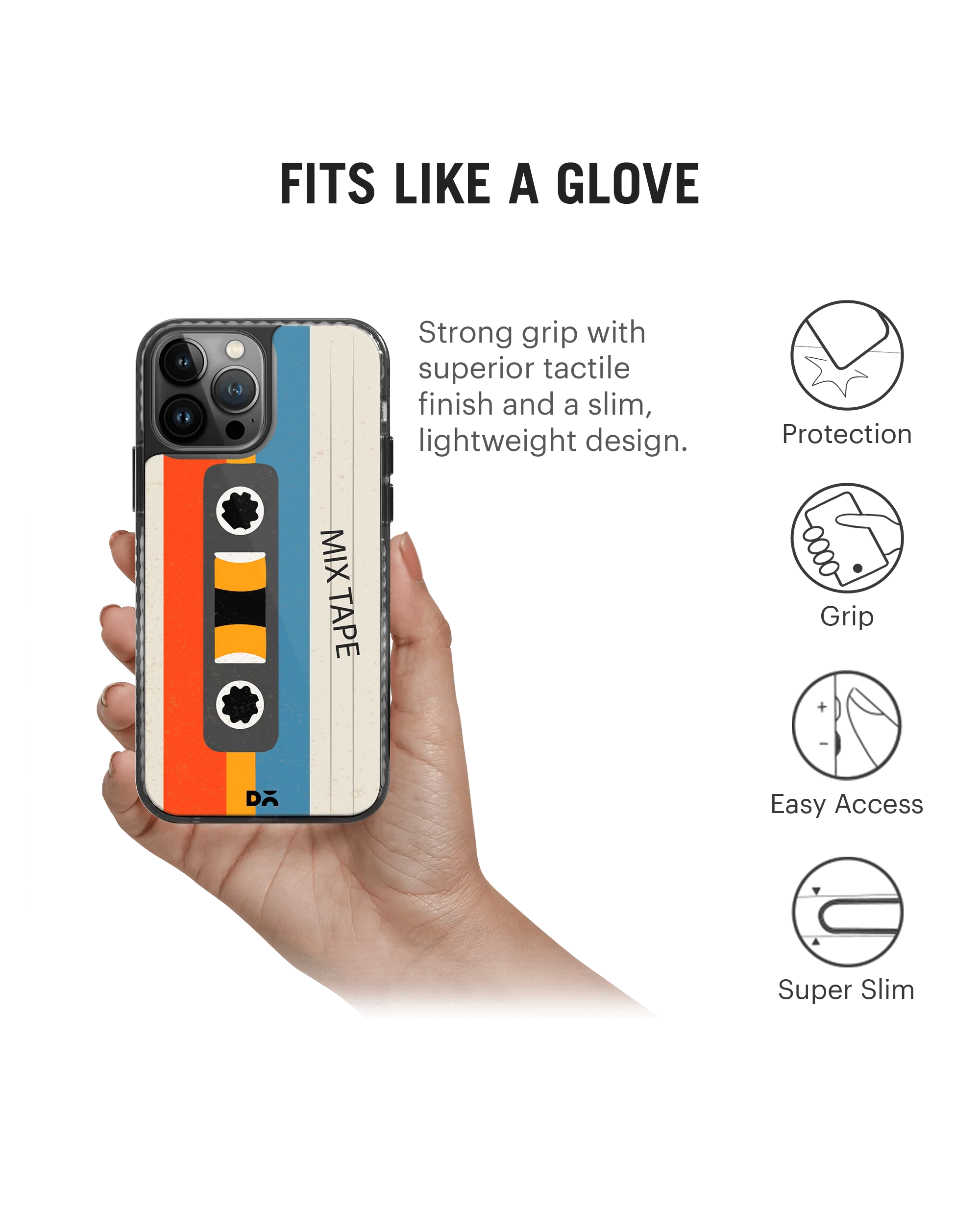 Chrome Mix Tape Stride 2.0 Case Cover For iPhone 13 Pro Max - Image 2