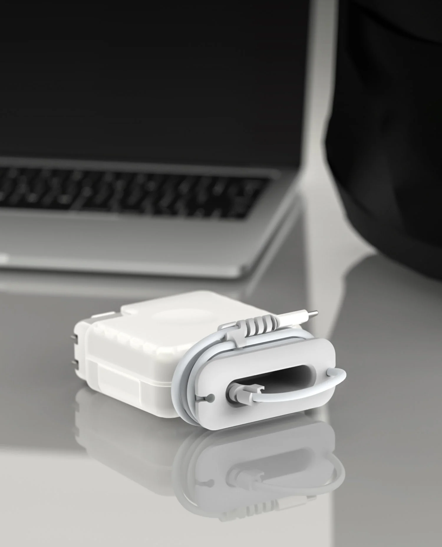 Crest MacBook Adapter Case with Cable Winder (140W) - Image 6