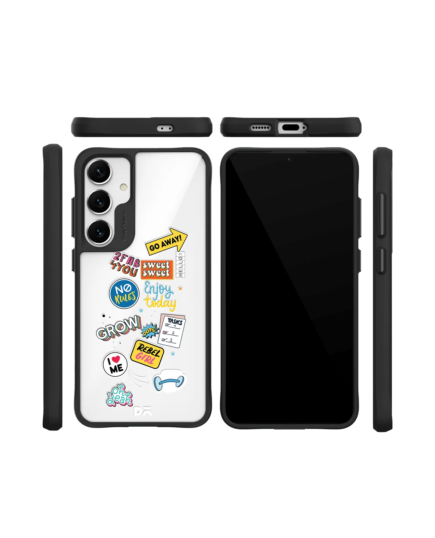 Current Mood Black Hybrid Clear Case Cover For Samsung Galaxy S24 - Image 10