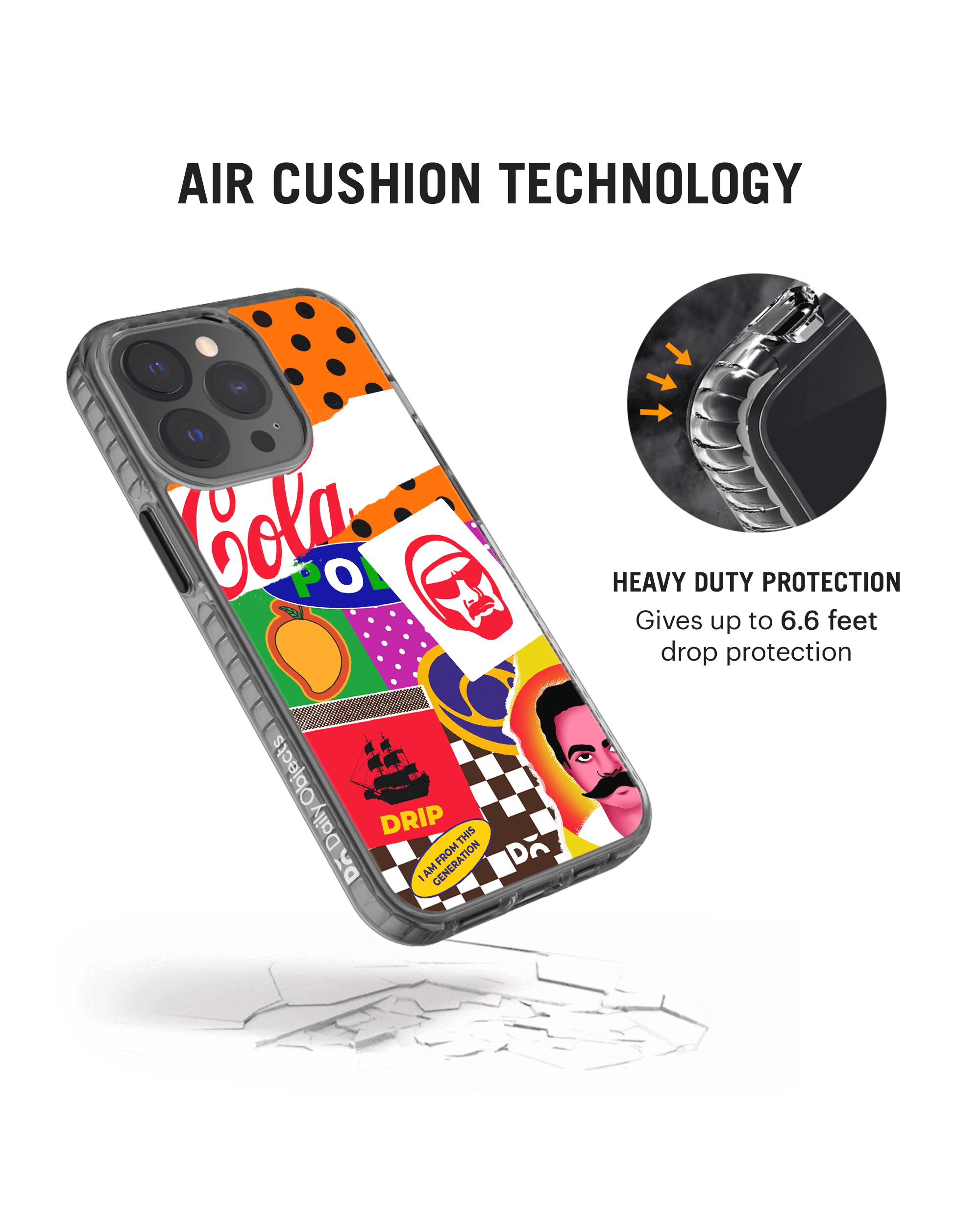 DailyObjects 90's Rule Stride 2.0 Case Cover For iPhone 13 Pro - Image 4
