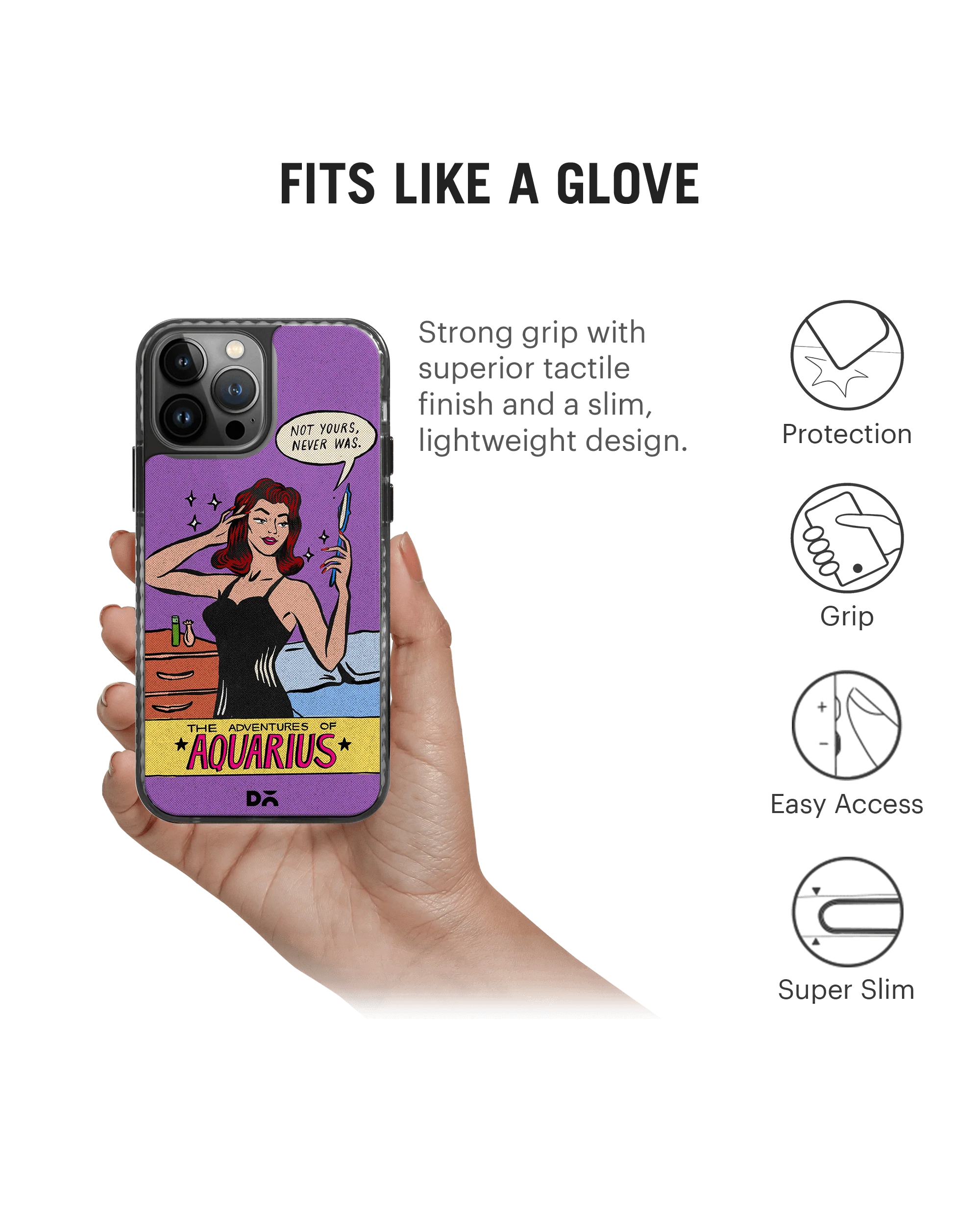 DailyObjects Aquarius Stride 2.0 Case Cover For iPhone 13 Pro Max - Image 2