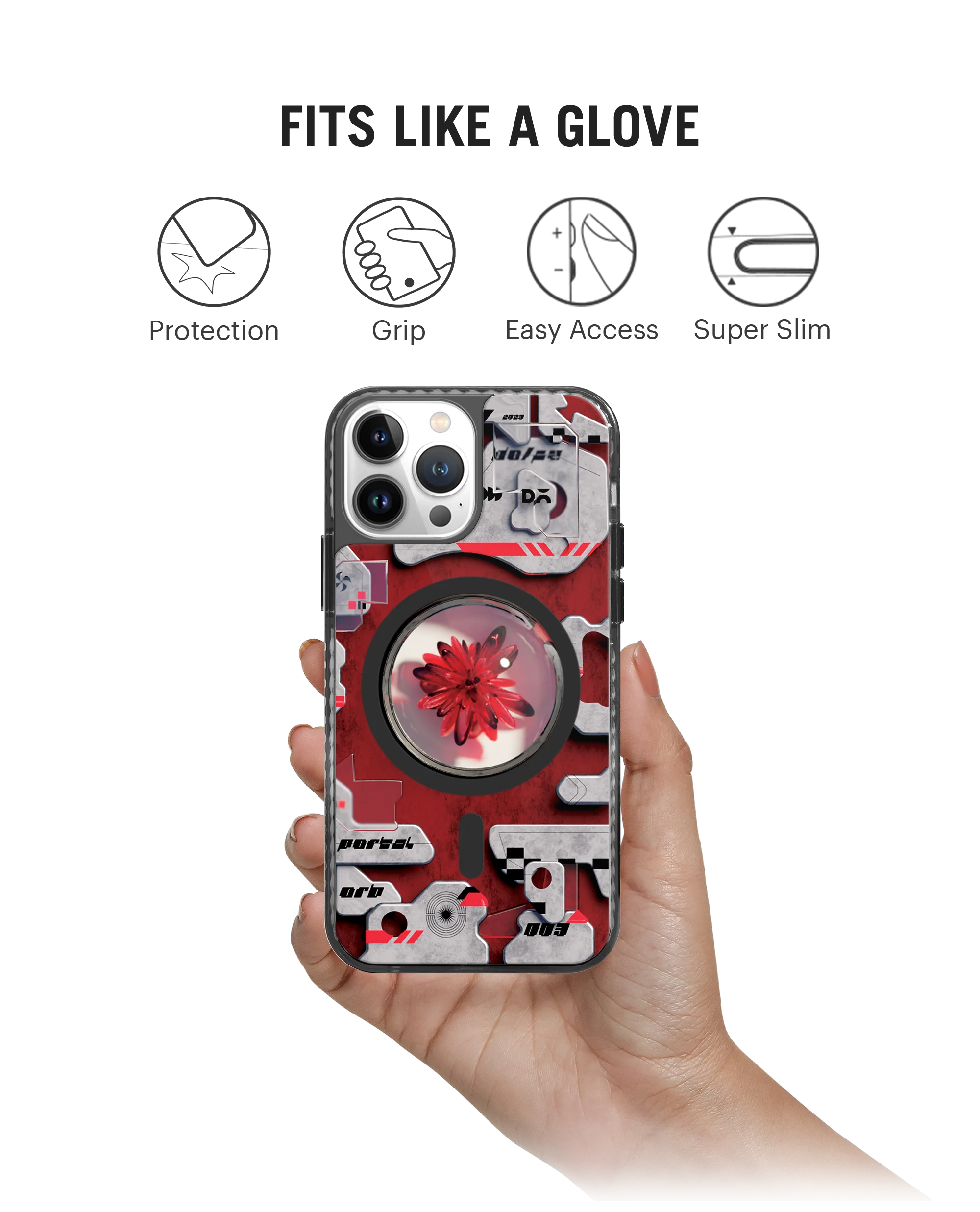 DailyObjects Ares Stride 2.0 Clear MagSafe Phone Case Cover For iPhone 15 Pro Max - Image 9