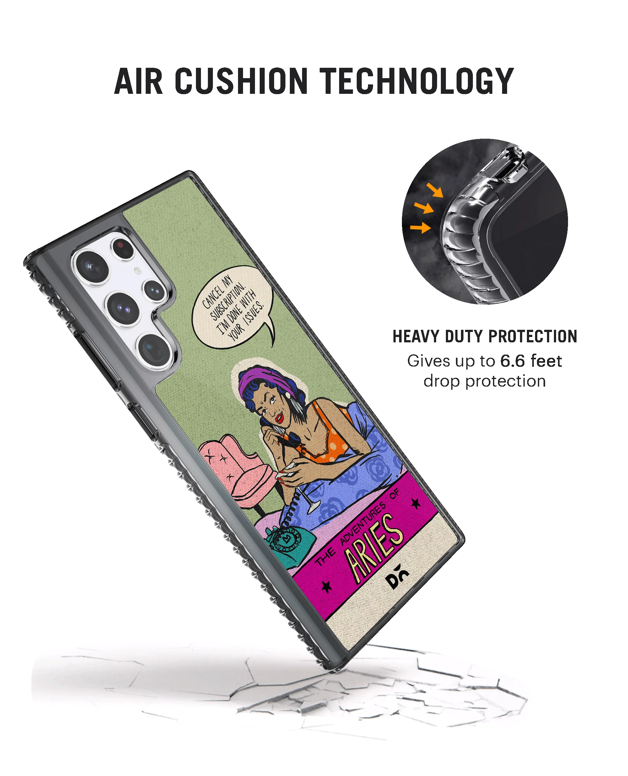 DailyObjects Aries Stride 2.0 Case Cover For Samsung Galaxy S23 Ultra - Image 2
