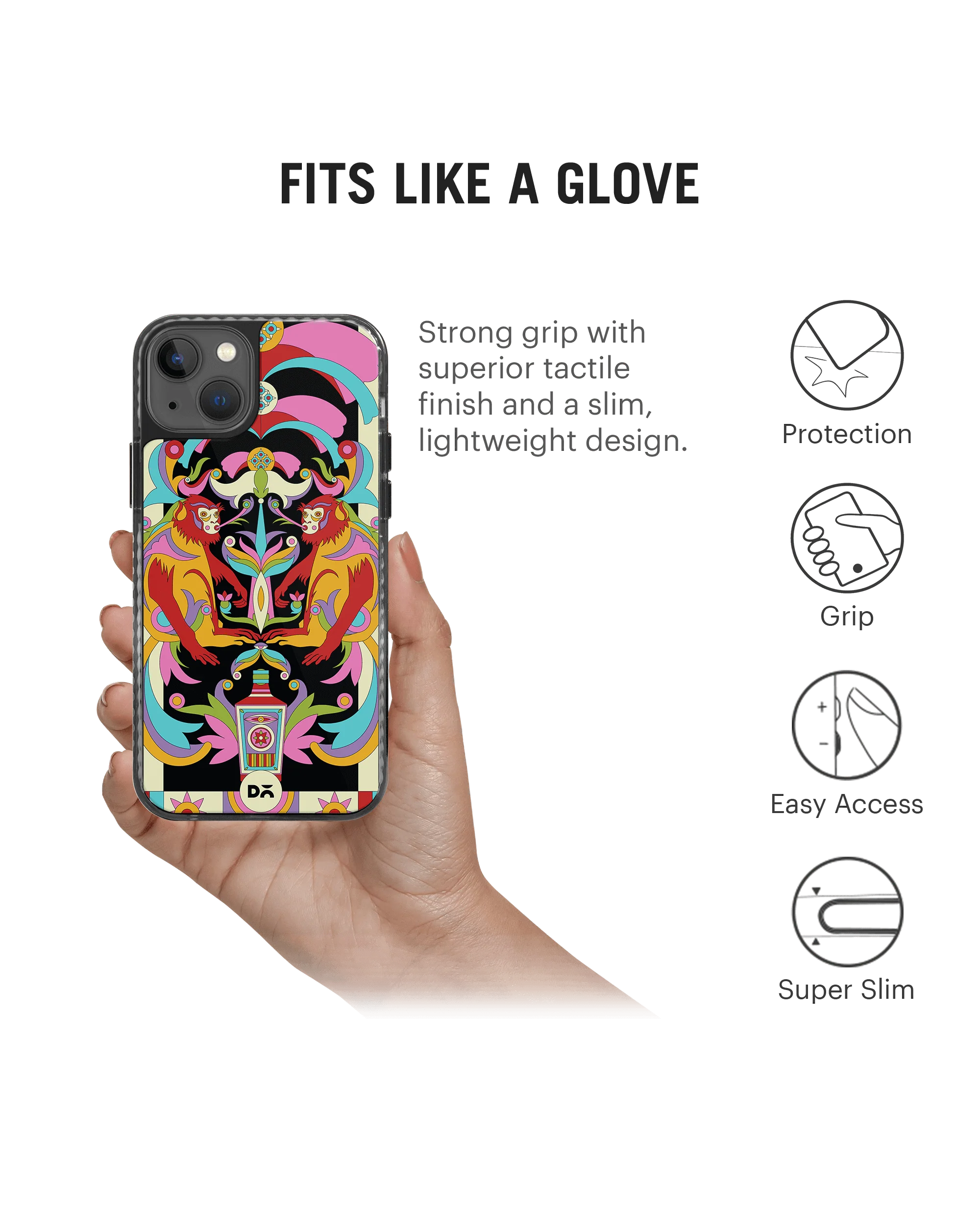 DailyObjects Bandar Mela Stride 2.0 Case Cover For iPhone 13 - Image 4
