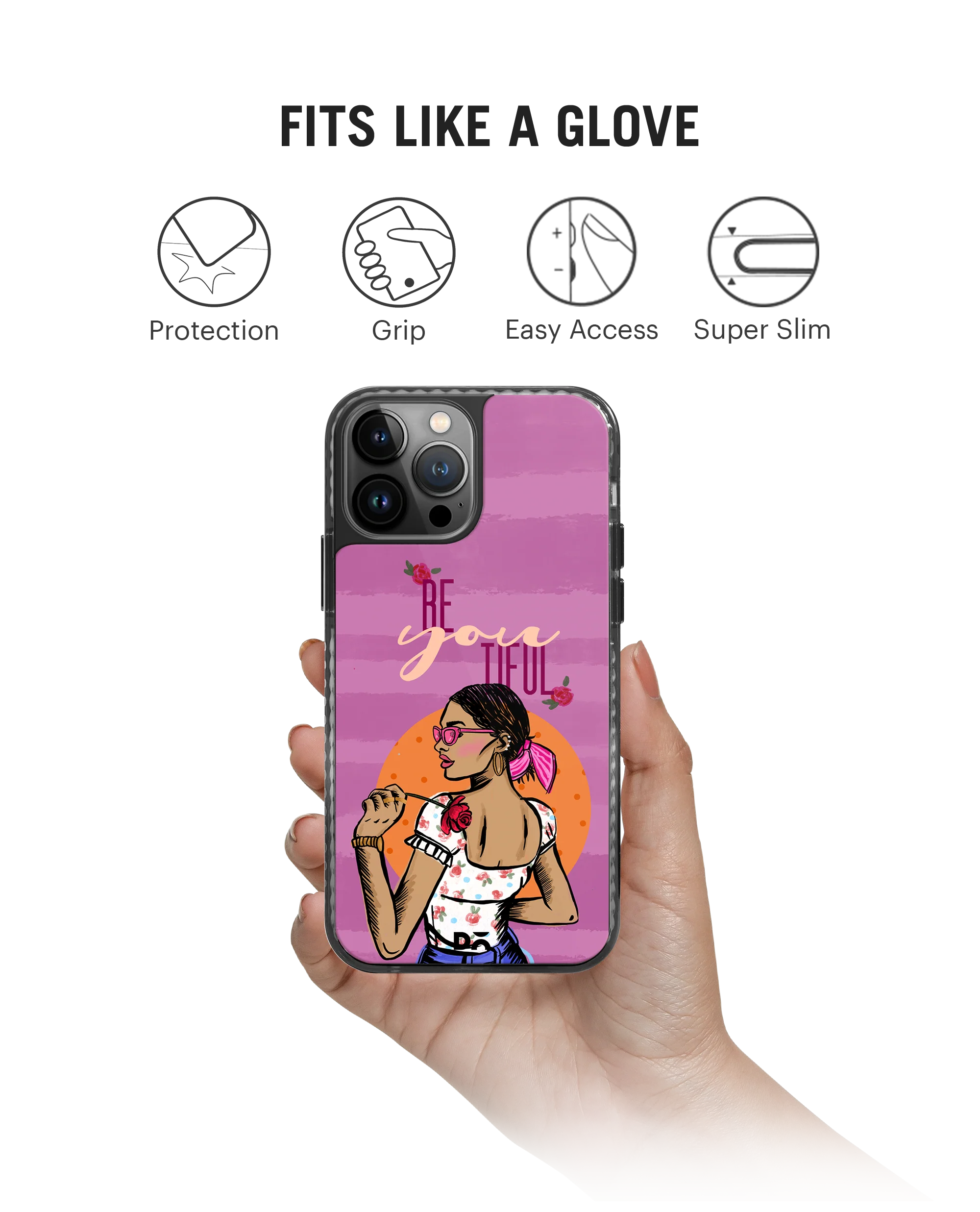 DailyObjects Be You Tiful Stride 2.0 Phone Case Cover For iPhone 15 Pro - Image 2