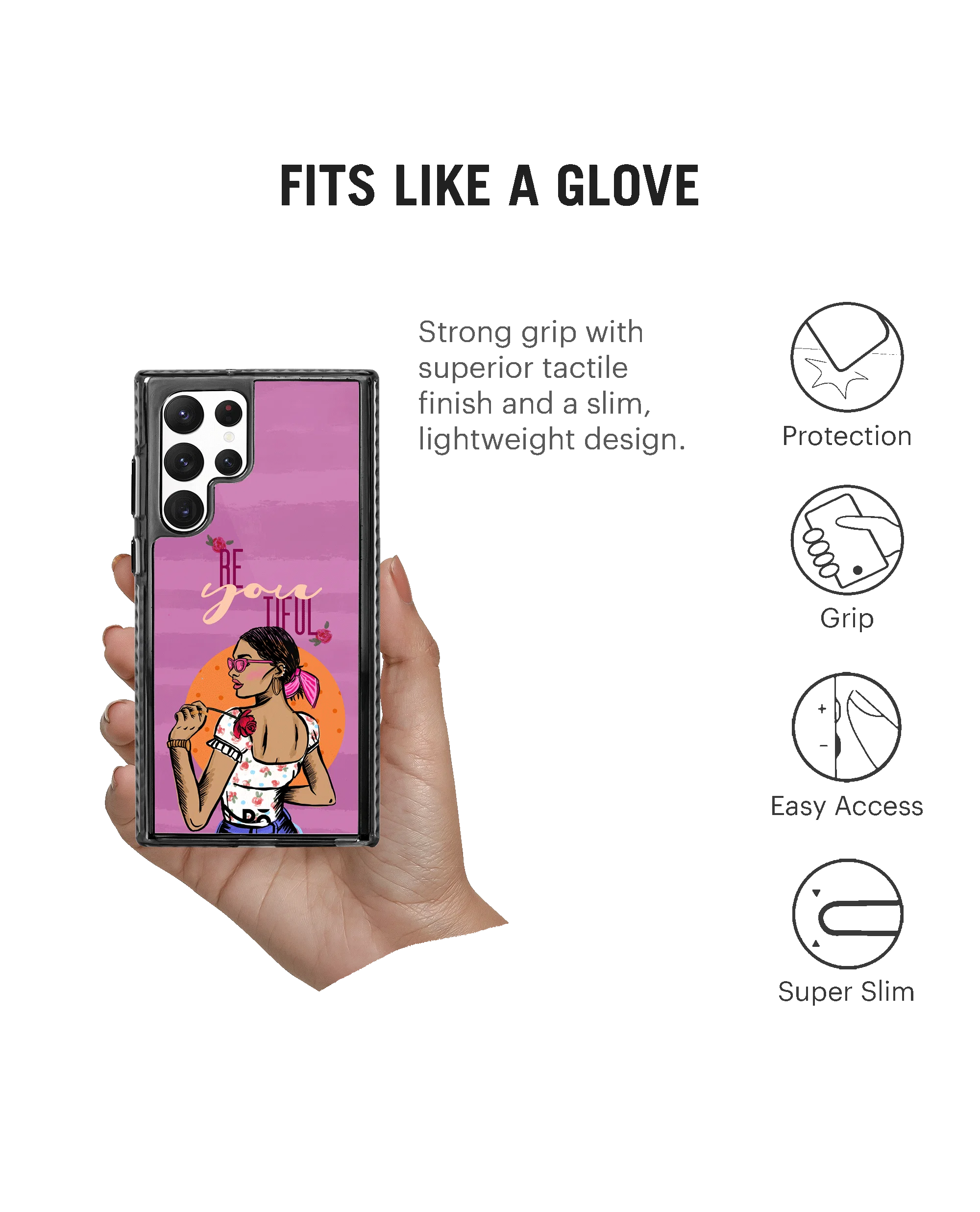 DailyObjects Be You Tiful Stride 2.0 Case Cover For Samsung Galaxy S23 Ultra - Image 5