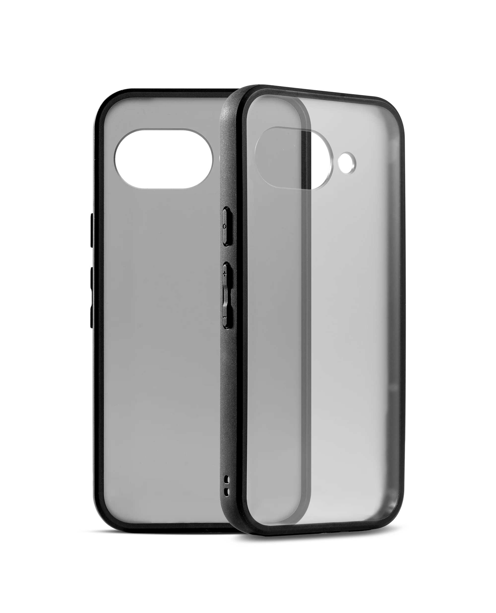 Black Frosted Clear Case Cover For Google Pixel 9a - Image 2