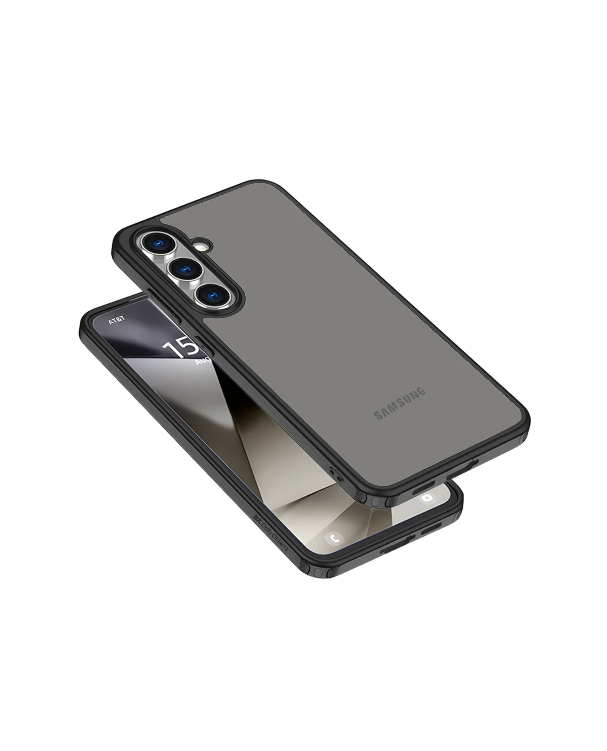 DailyObjects Black Frosted Clear Case Cover For Samsung Galaxy S25 Plus - Image 4