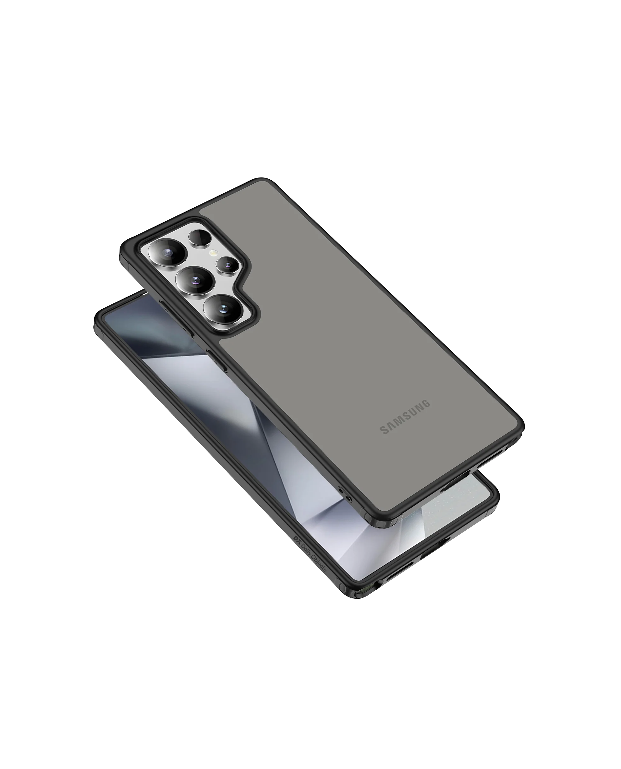 DailyObjects Black Frosted Clear Case Cover For Samsung Galaxy S25 Ultra - Image 4