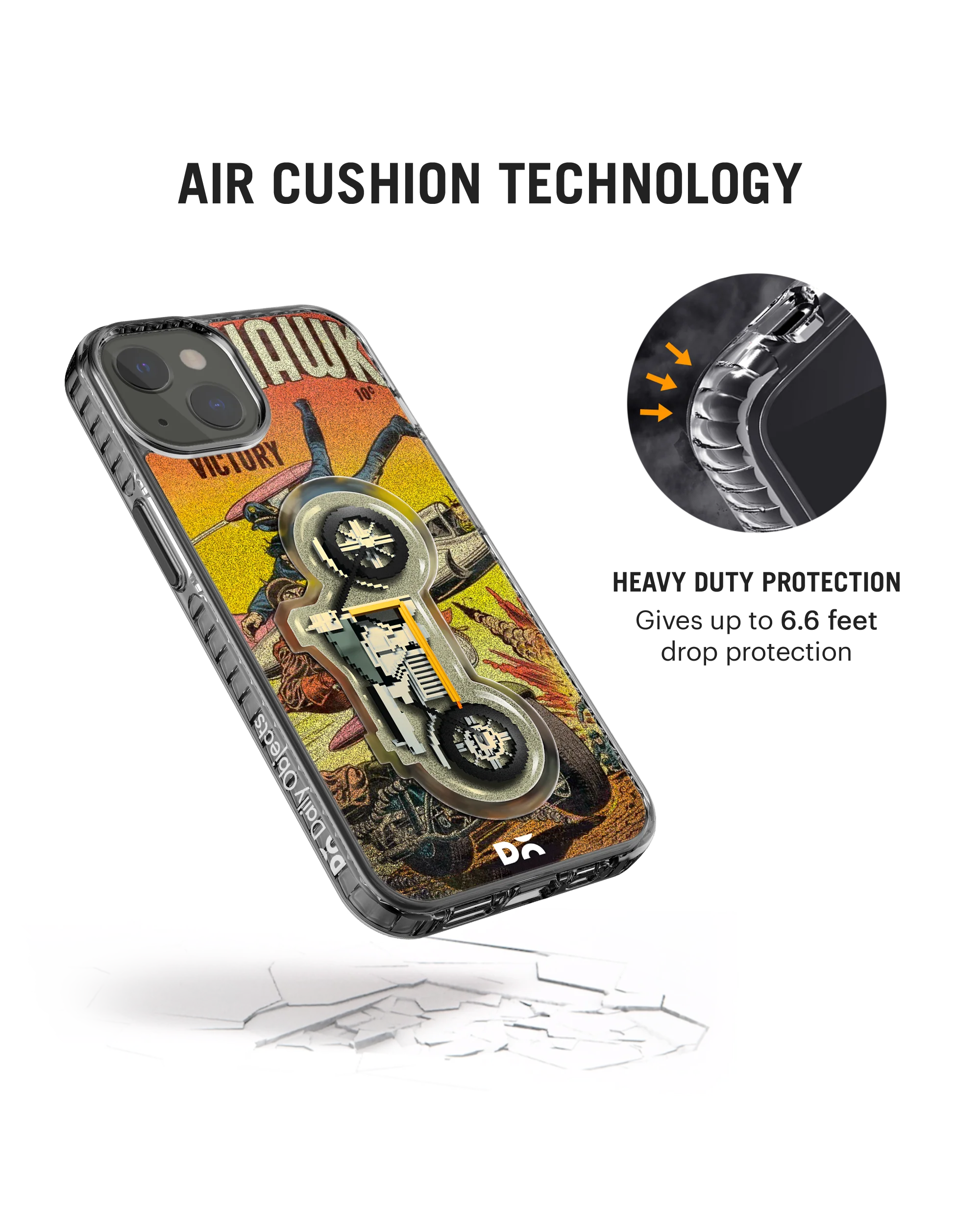 DailyObjects Black Hawk Stride 2.0 Phone Case Cover For iPhone 15 Plus - Image 6