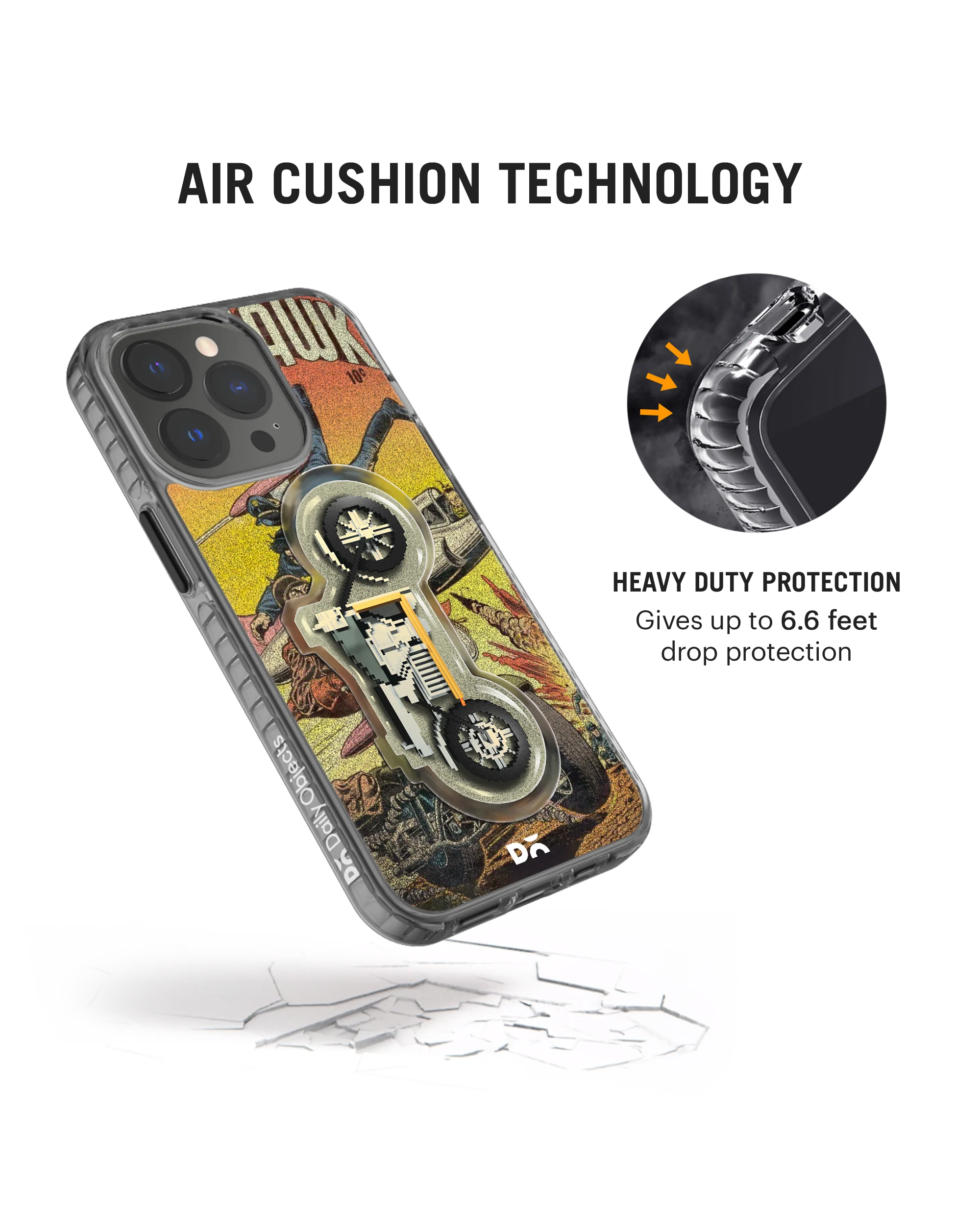 DailyObjects Black Hawk Stride 2.0 Phone Case Cover For iPhone 15 Pro Max - Image 5