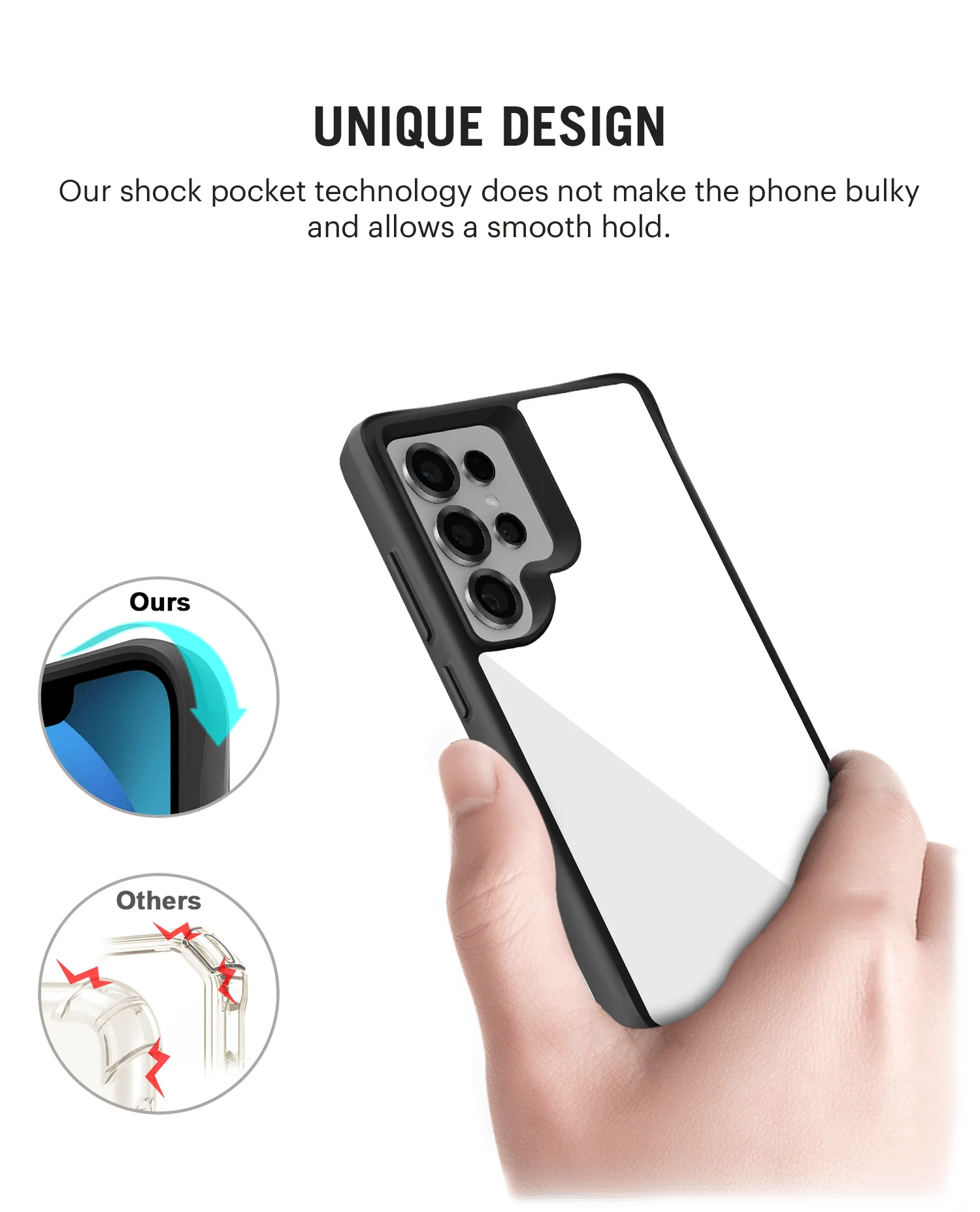 DailyObjects Black Hybrid Clear Case Cover for Samsung Galaxy S25 Ultra - Image 7