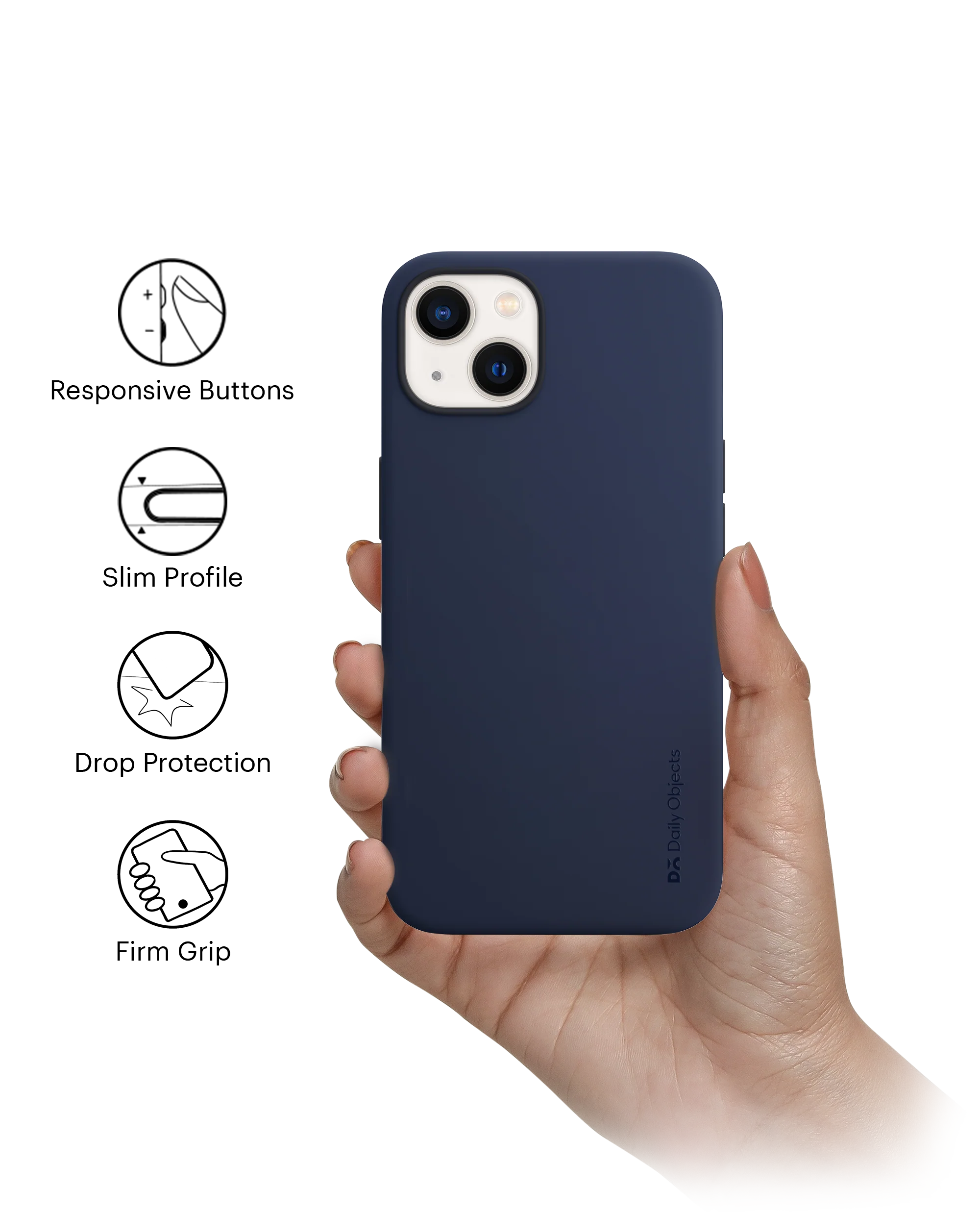 DailyObjects Blue Flekt Silicone Phone Case Cover For iPhone 14 Plus - Image 7