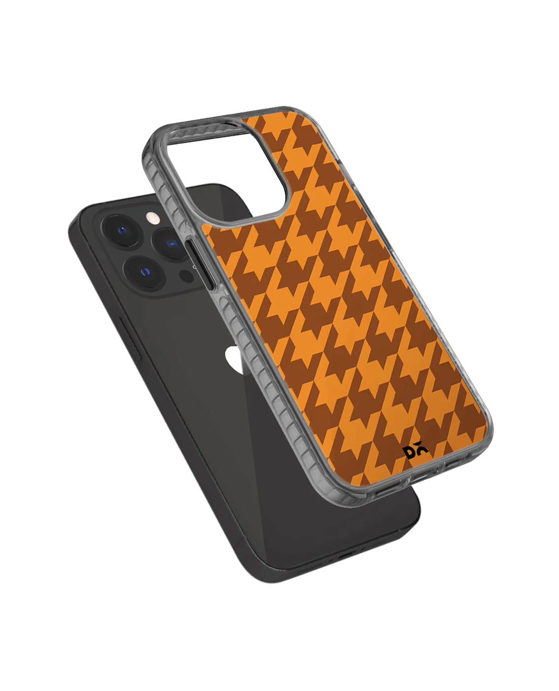 DailyObjects Brown Houndstooth Stride 2.0 Phone Case Cover For iPhone 14 Pro - Image 4