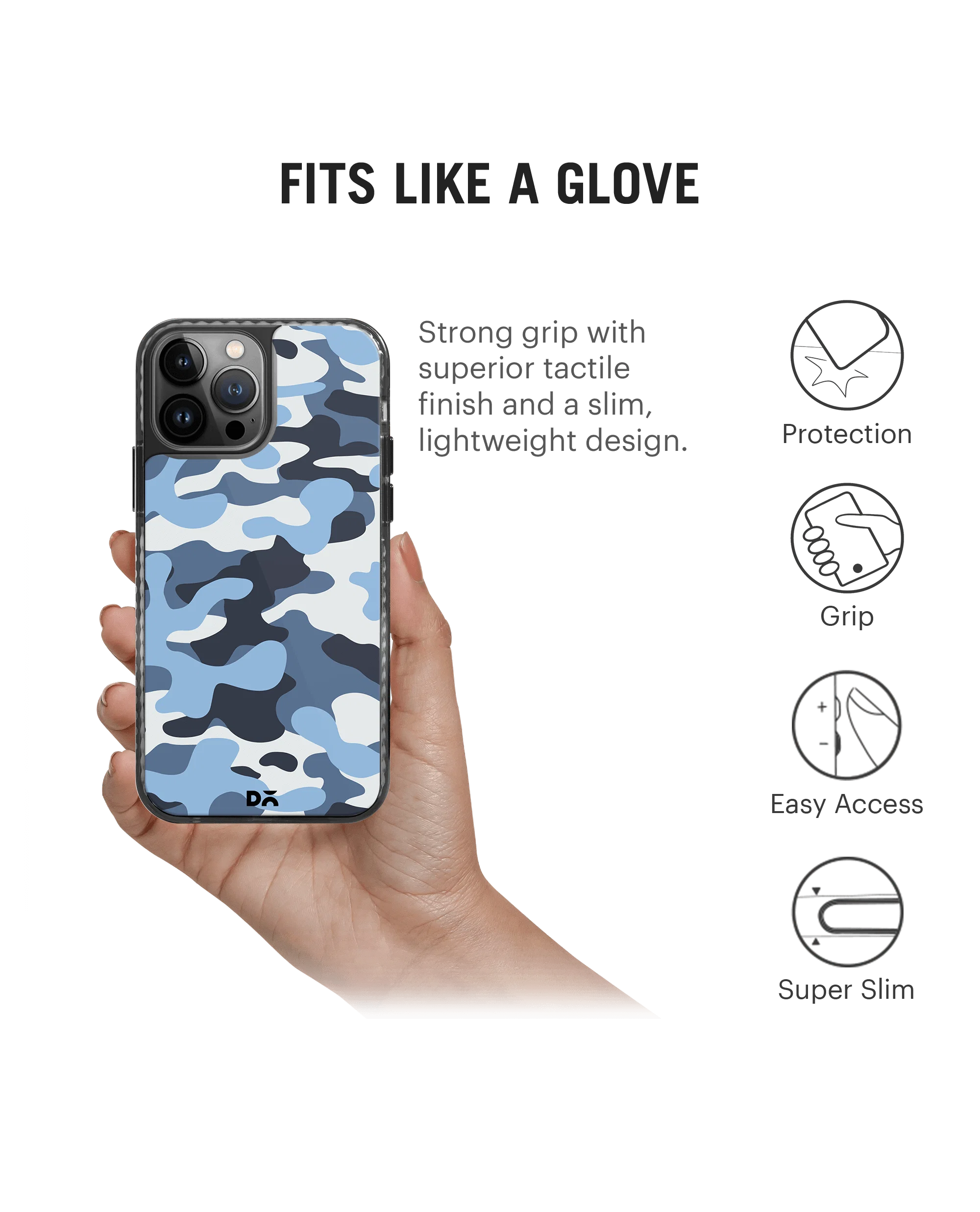 DailyObjects Camouflage Aquatic Stride 2.0 Phone Case Cover For iPhone 14 Pro - Image 2