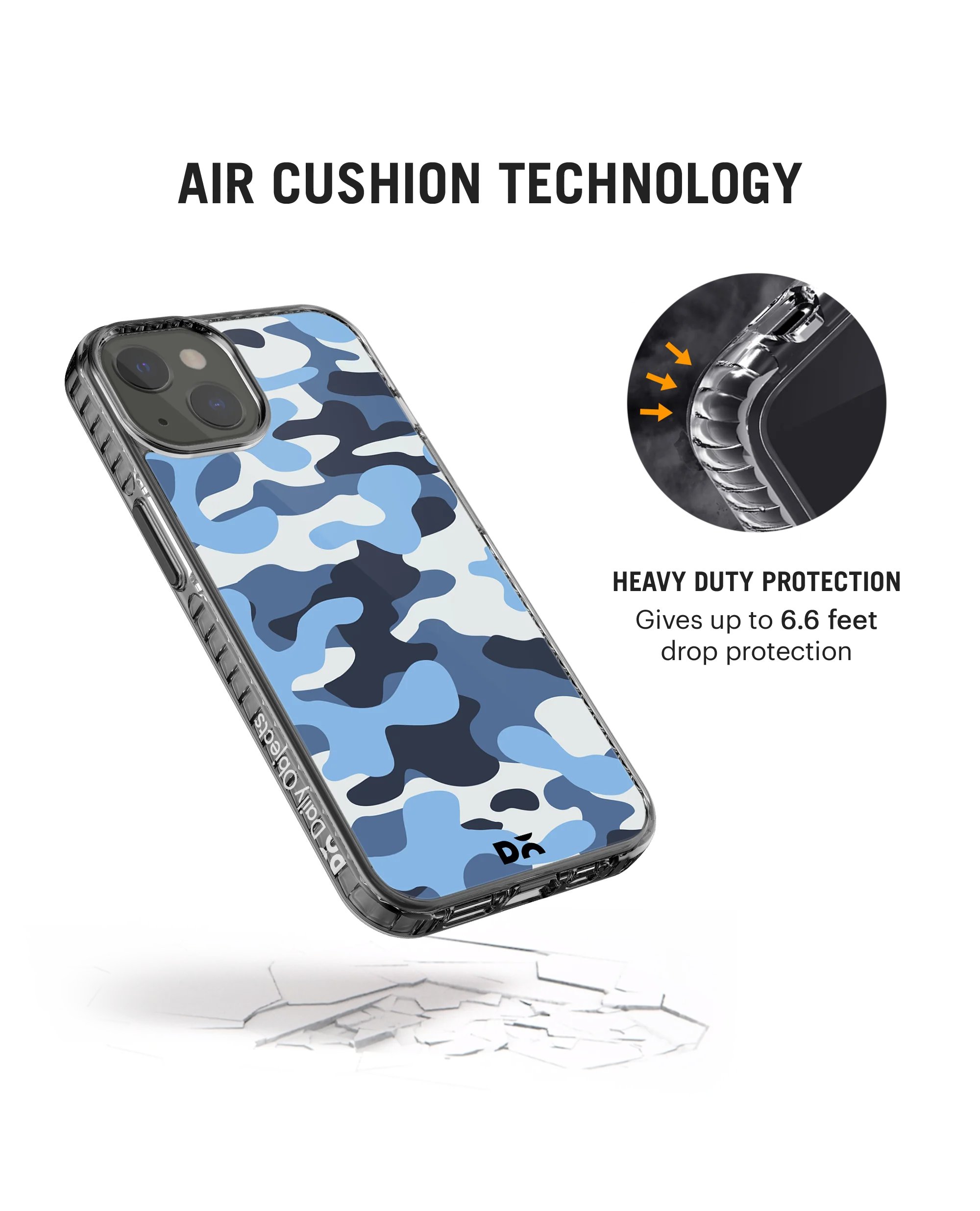 DailyObjects Camouflage Aquatic Stride 2.0 Phone Case Cover For iPhone 15 - Image 6