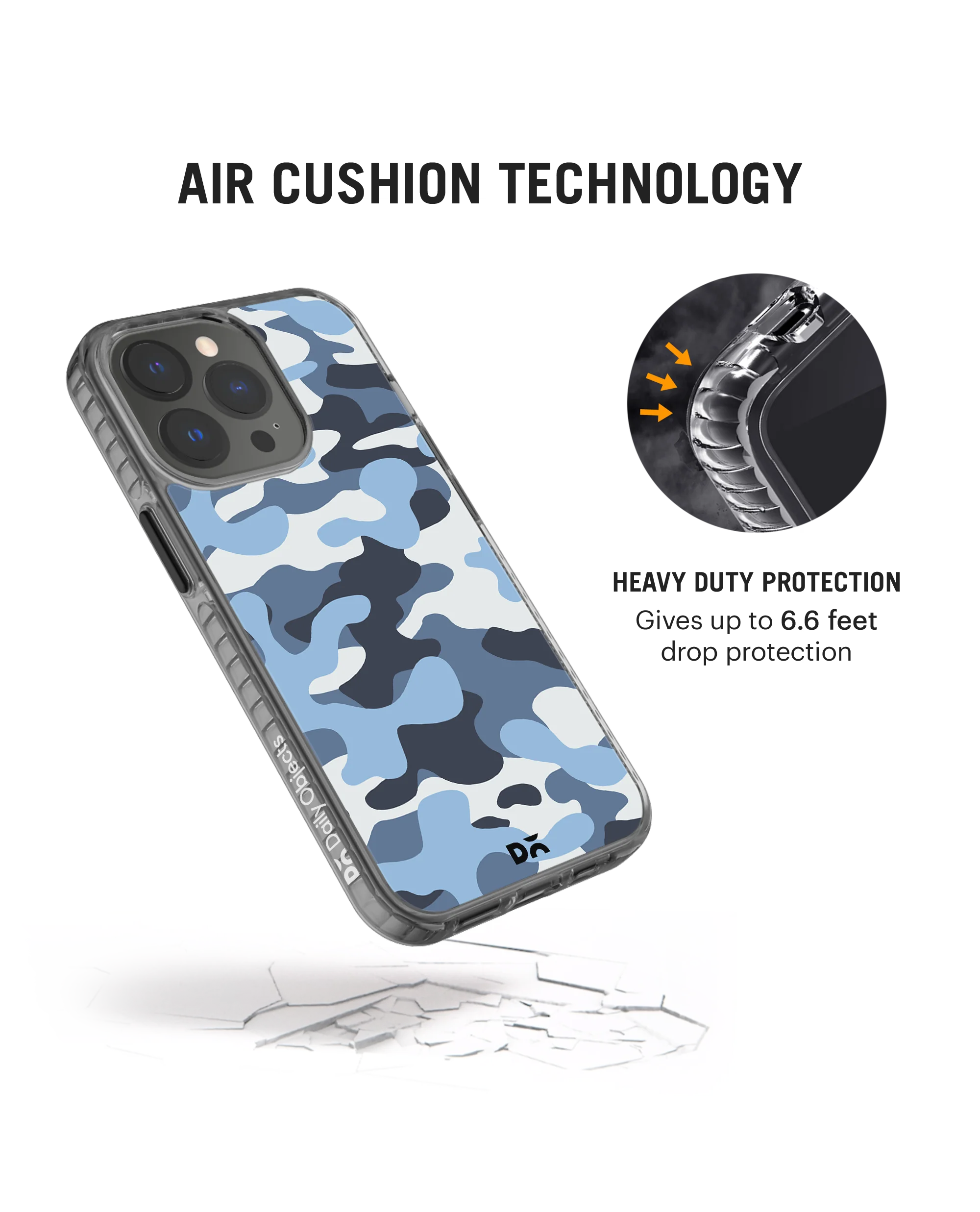 DailyObjects Camouflage Aquatic Stride 2.0 Phone Case Cover For iPhone 15 Pro Max - Image 5