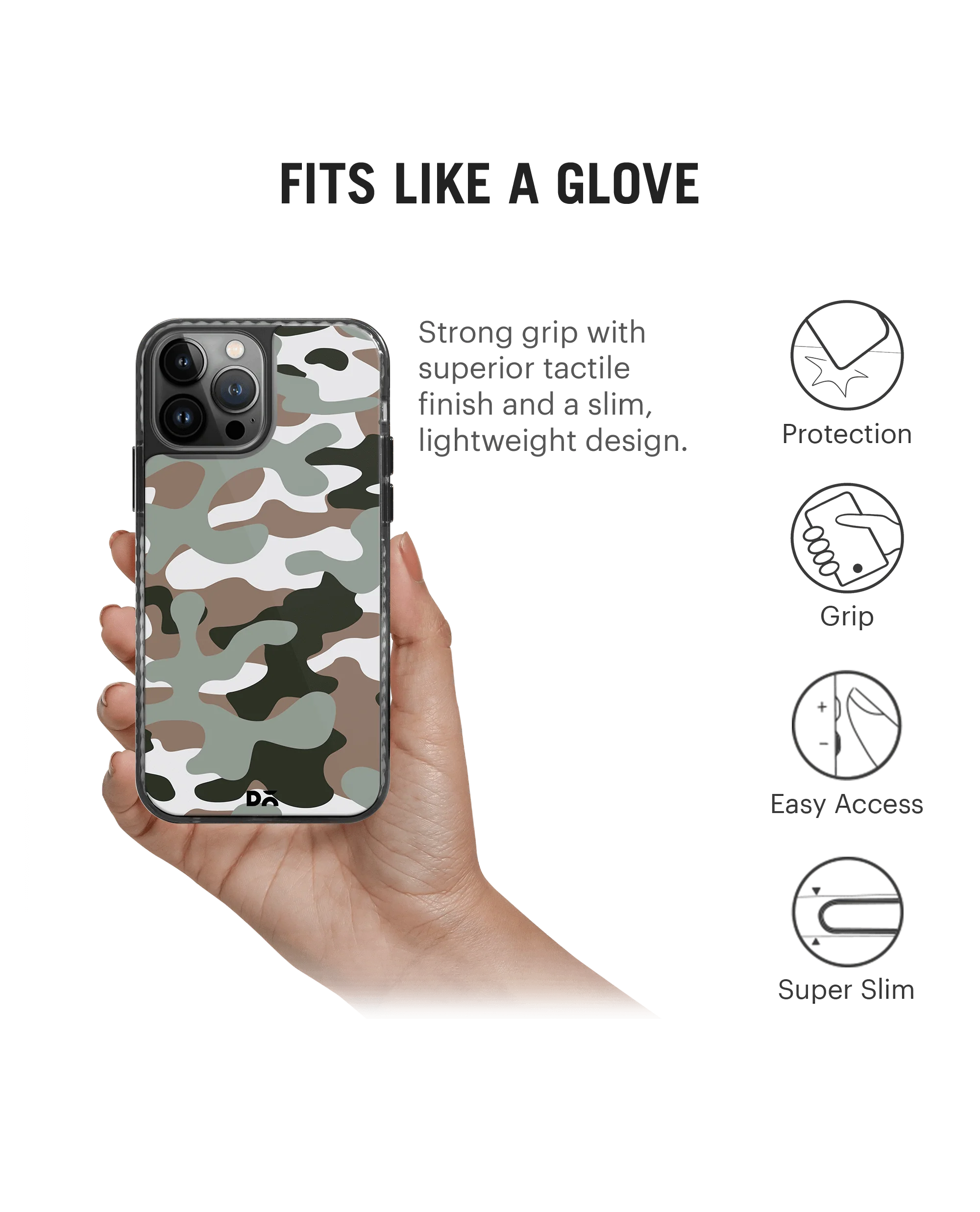 DailyObjects Camouflage Army Stride 2.0 Case Cover For iPhone 13 Pro - Image 2