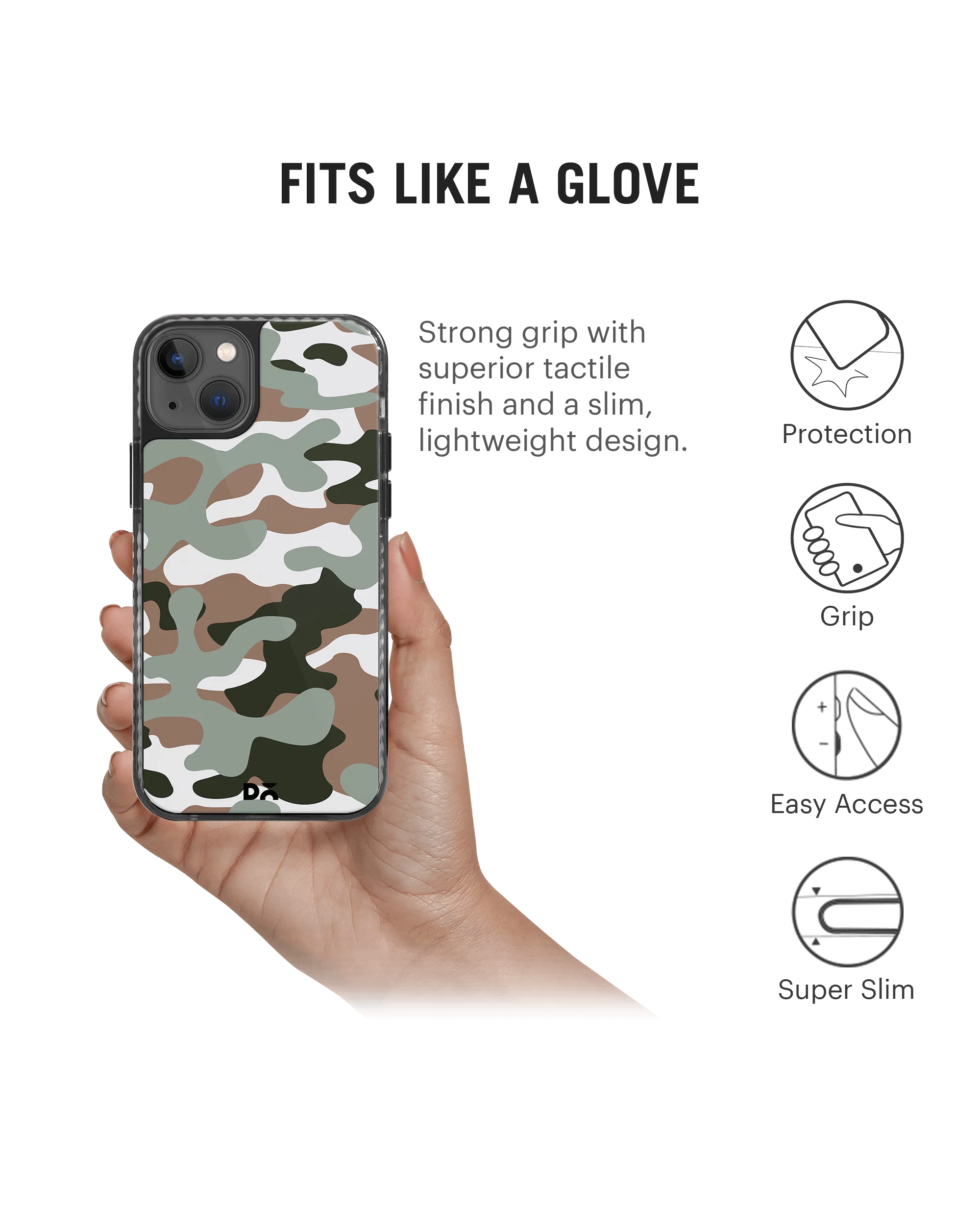 DailyObjects Camouflage Army Stride 2.0 Phone Case Cover For iPhone 14 - Image 5