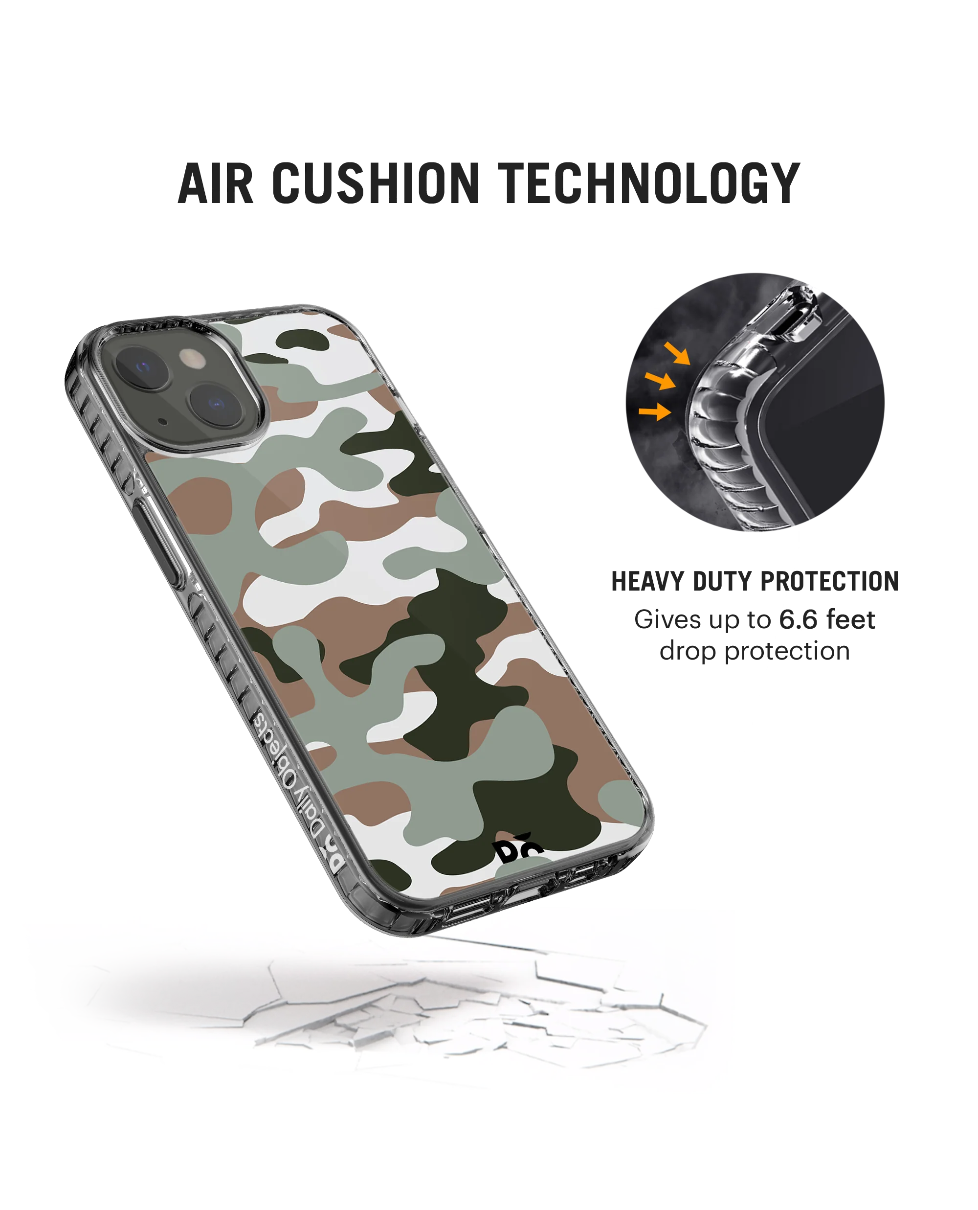 DailyObjects Camouflage Army Stride 2.0 Phone Case Cover For iPhone 15 Plus - Image 6