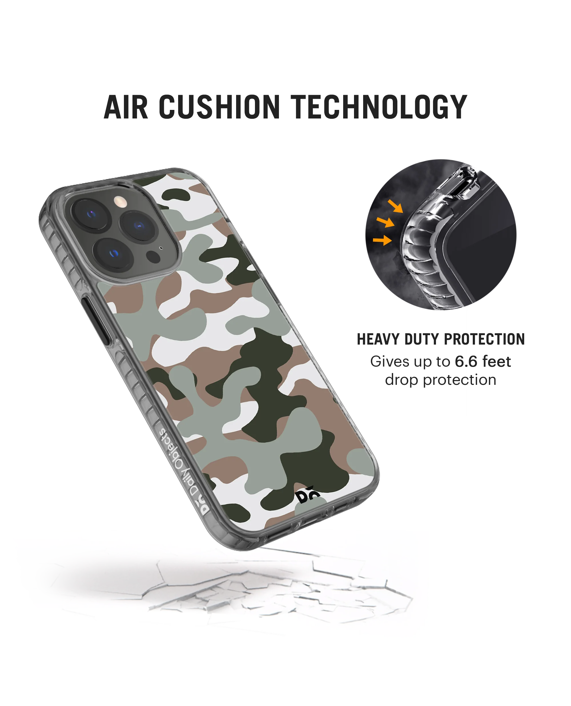 DailyObjects Camouflage Army Stride 2.0 Phone Case Cover For iPhone 15 Pro - Image 5