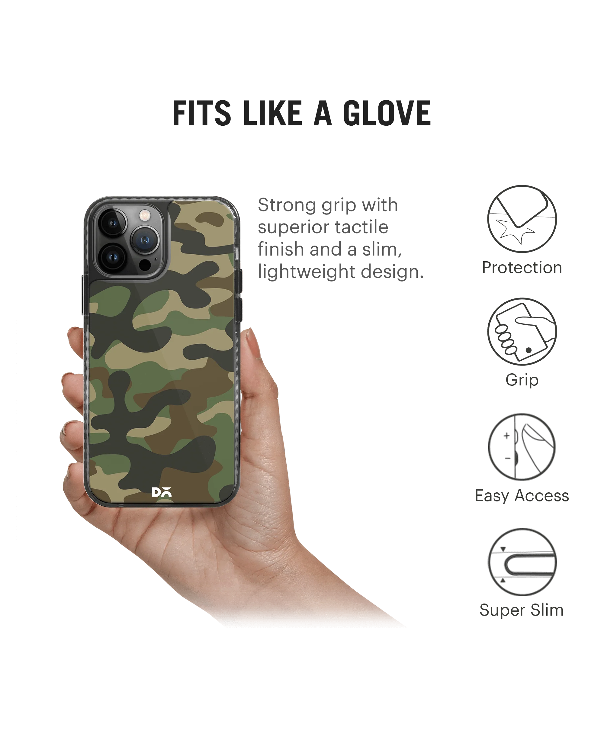 DailyObjects Camouflage Stride 2.0 Case Cover For iPhone 13 Pro - Image 2