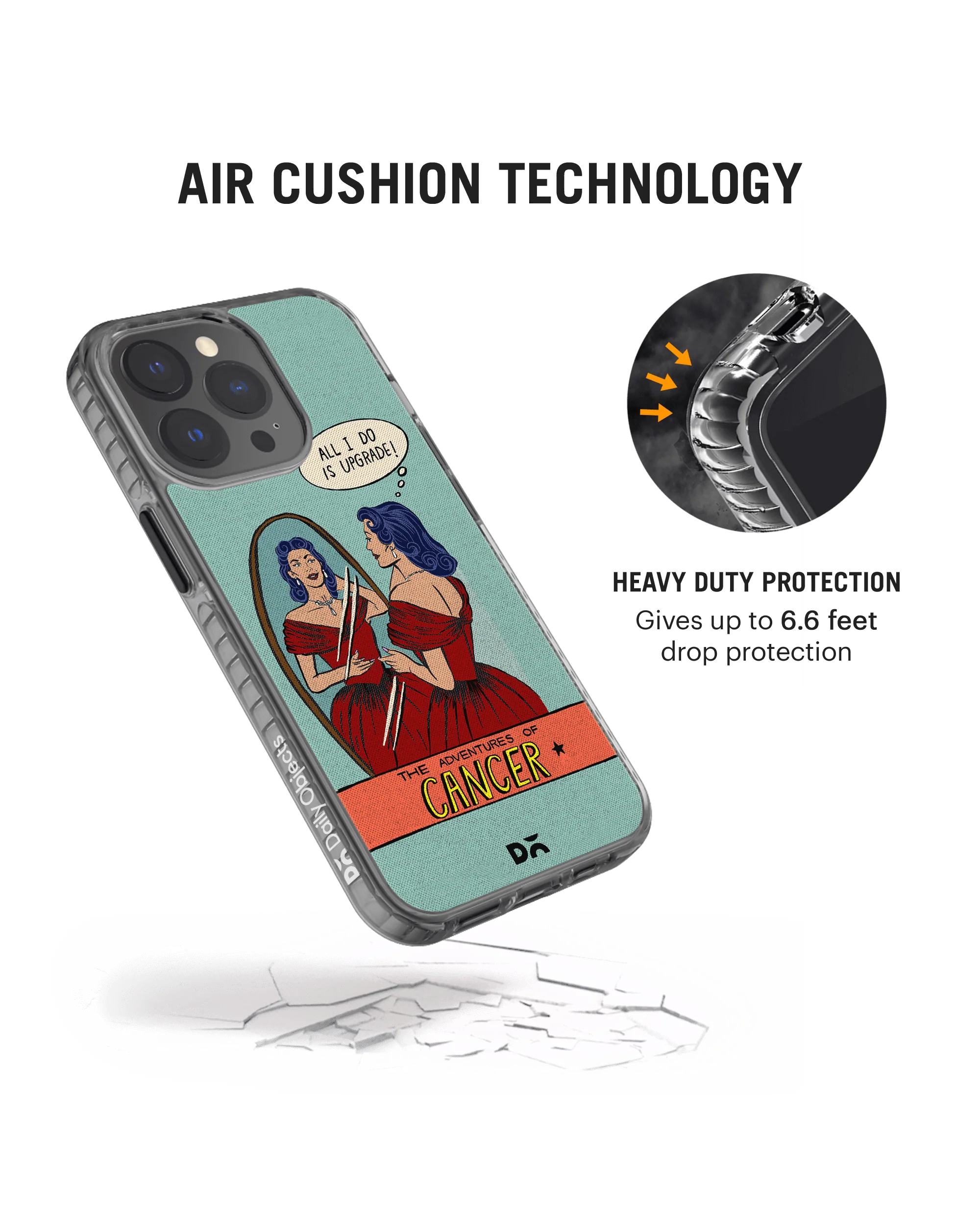 DailyObjects Cancer Stride 2.0 Case Cover For iPhone 13 Pro - Image 4