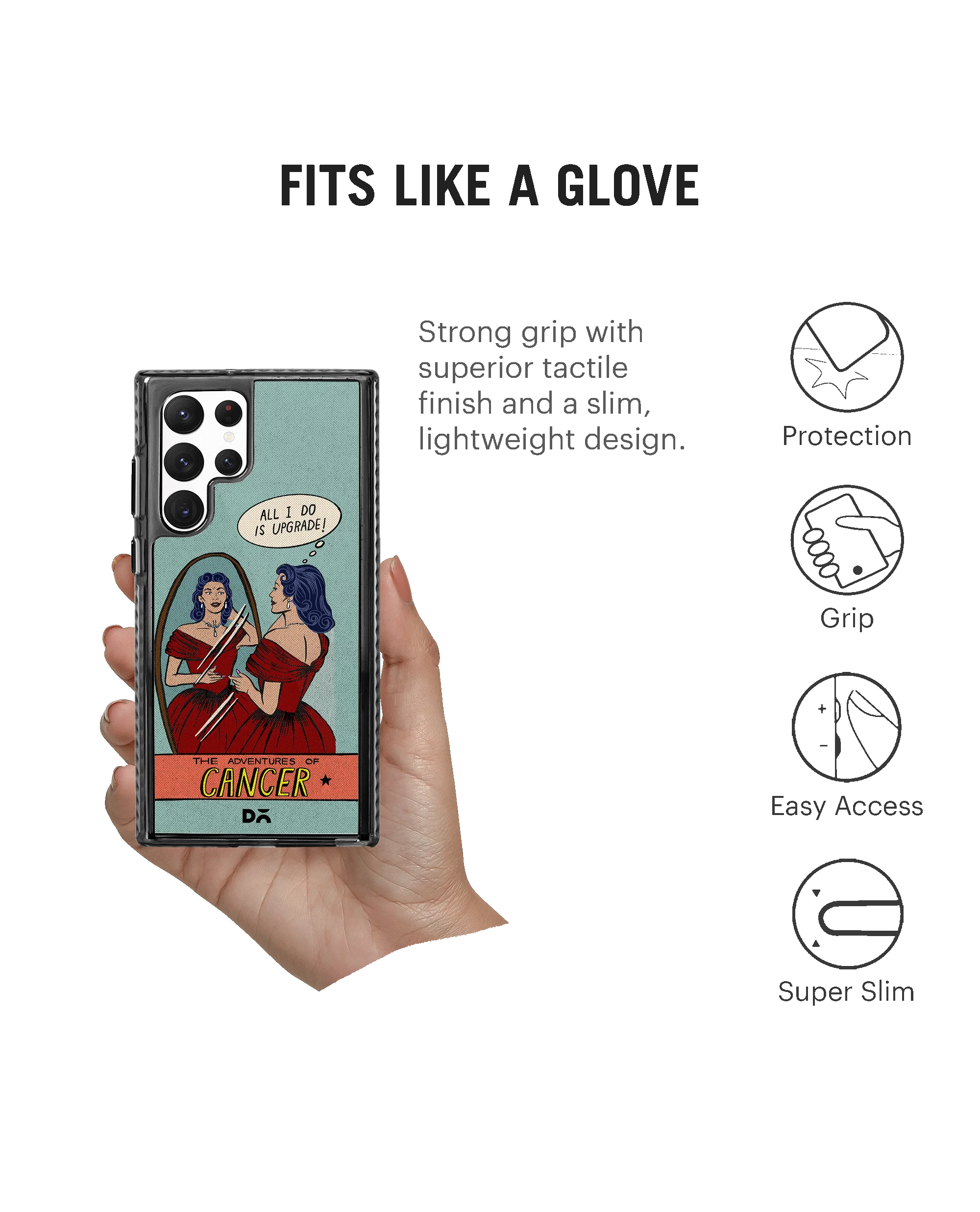 DailyObjects Cancer Stride 2.0 Case Cover For Samsung Galaxy S23 Ultra - Image 5
