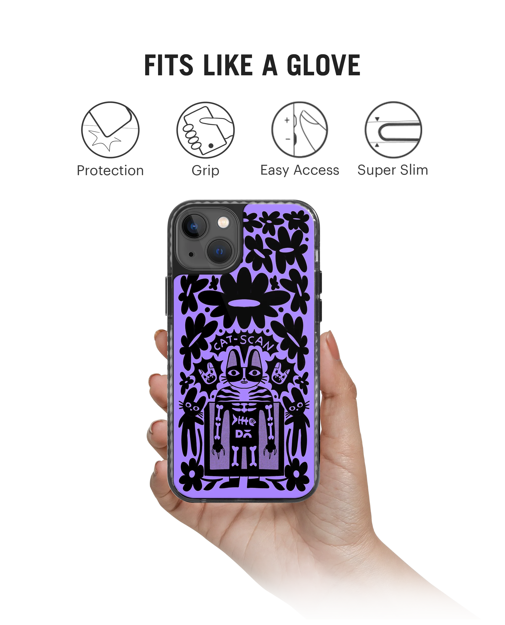 DailyObjects Cat Scan Stride 2.0 Phone Case Cover For iPhone 15 - Image 2