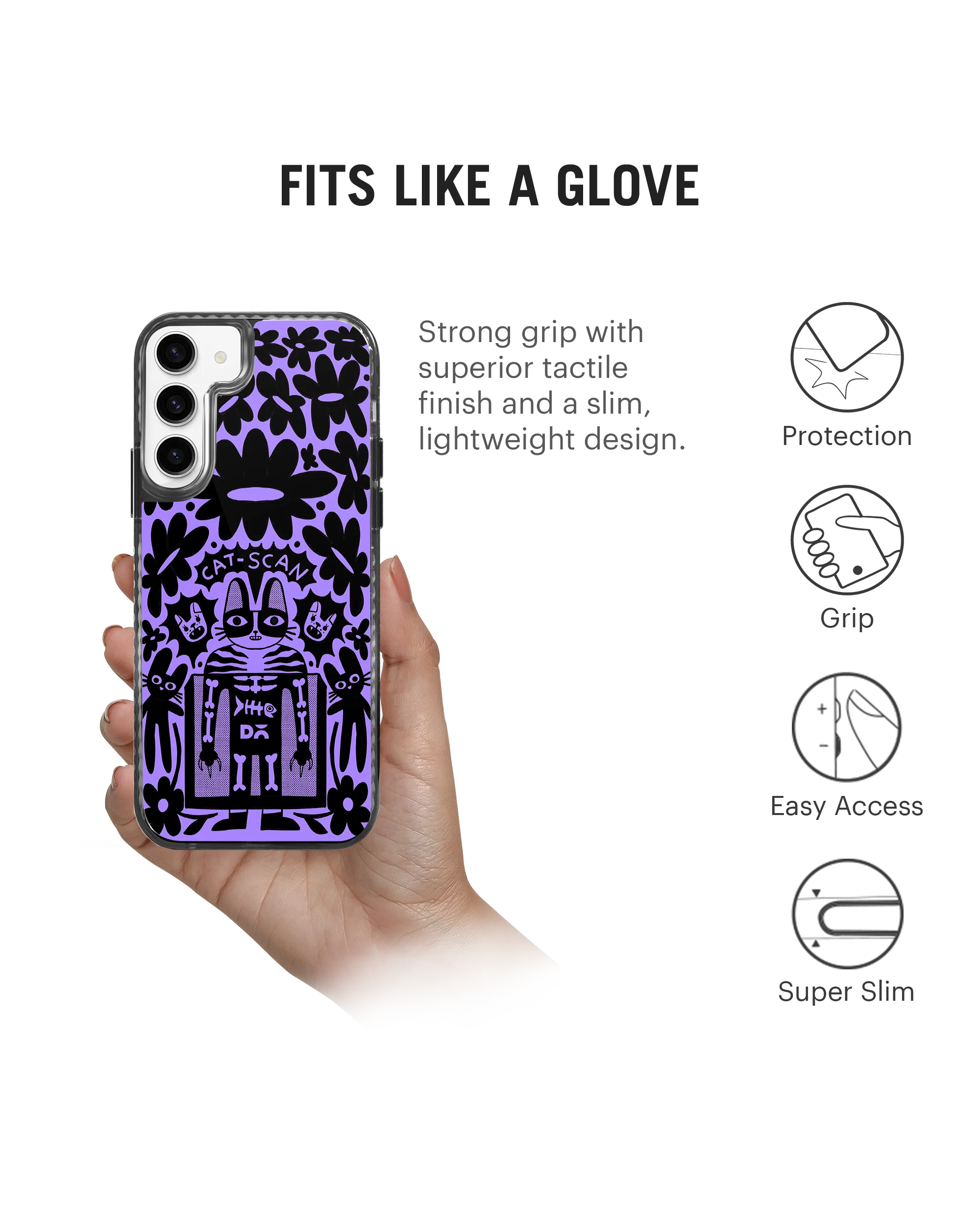 DailyObjects Cat Scan Stride 2.0 Case Cover For Samsung Galaxy S23 Plus - Image 5