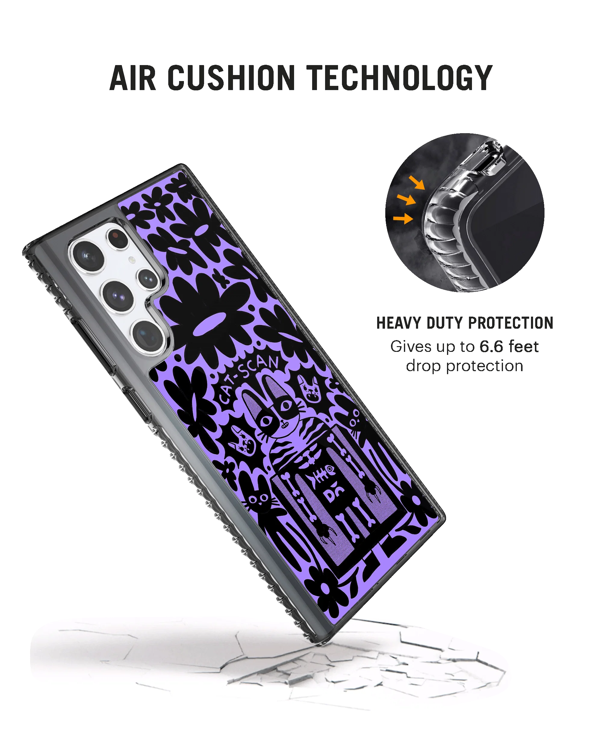 DailyObjects Cat Scan Stride 2.0 Case Cover For Samsung Galaxy S23 Ultra - Image 2