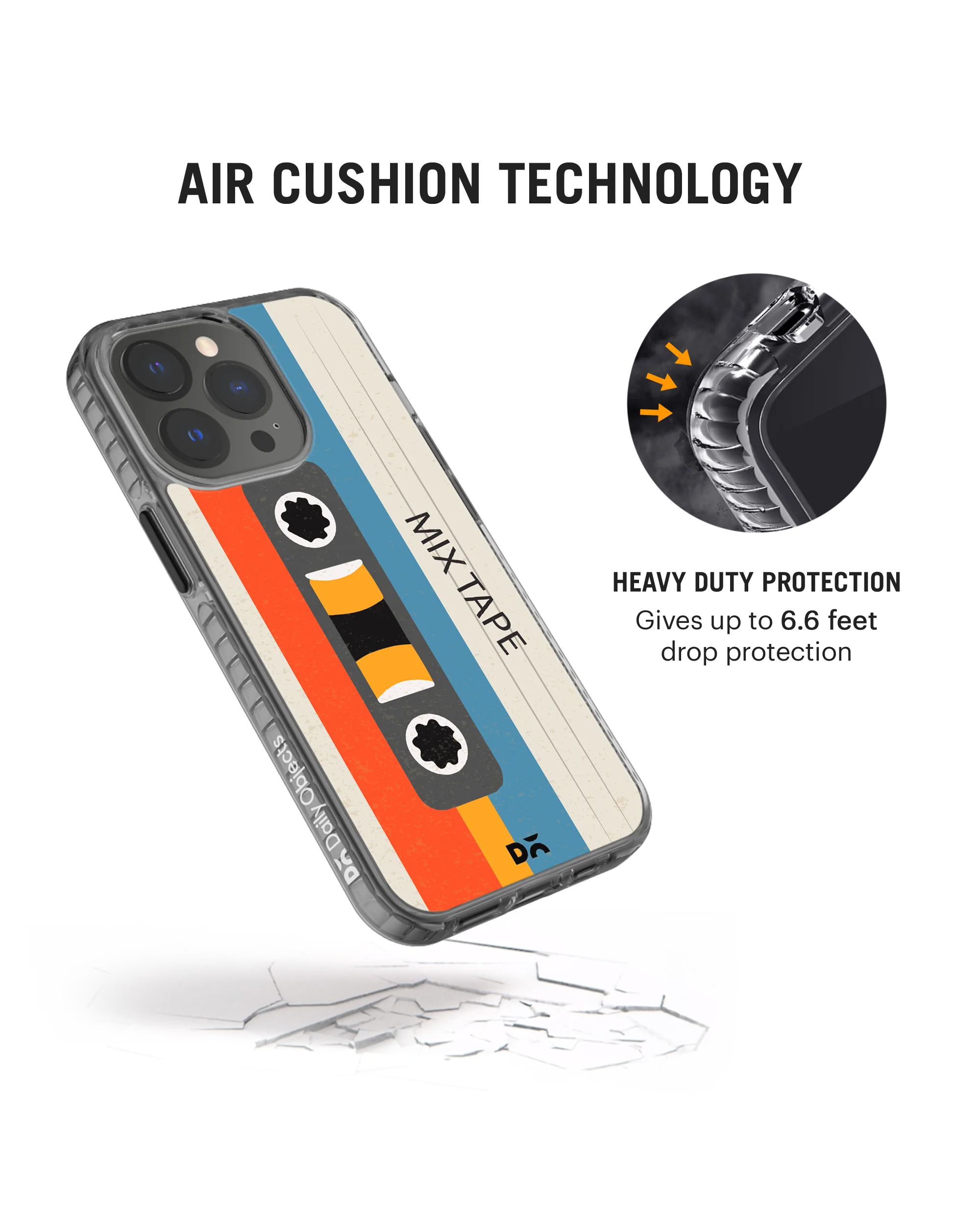 DailyObjects Chrome Mix Tape Stride 2.0 Phone Case Cover For iPhone 15 Pro - Image 5