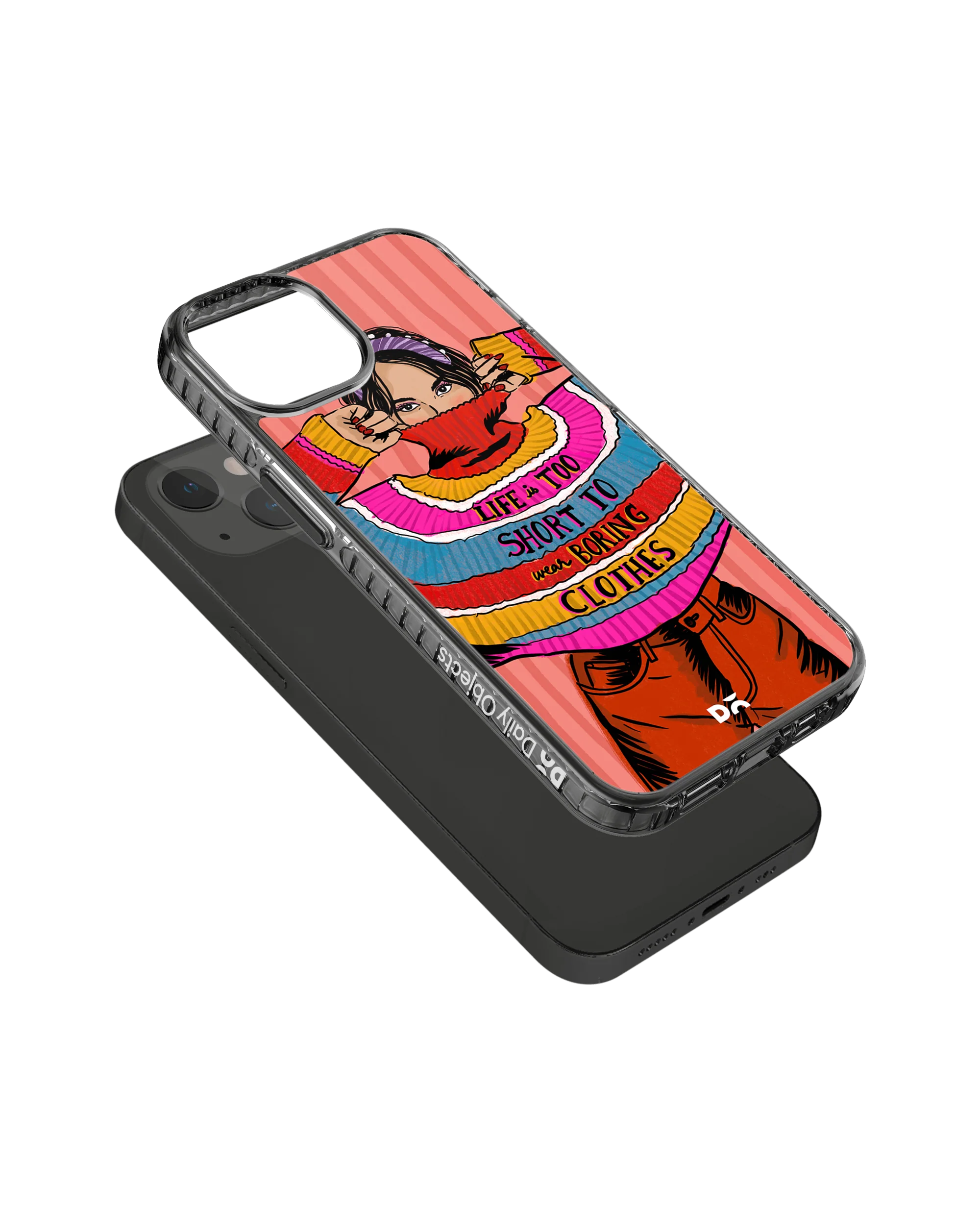 DailyObjects Colourblock Jumper Stride 2.0 Case Cover For iPhone 13 Mini - Image 5