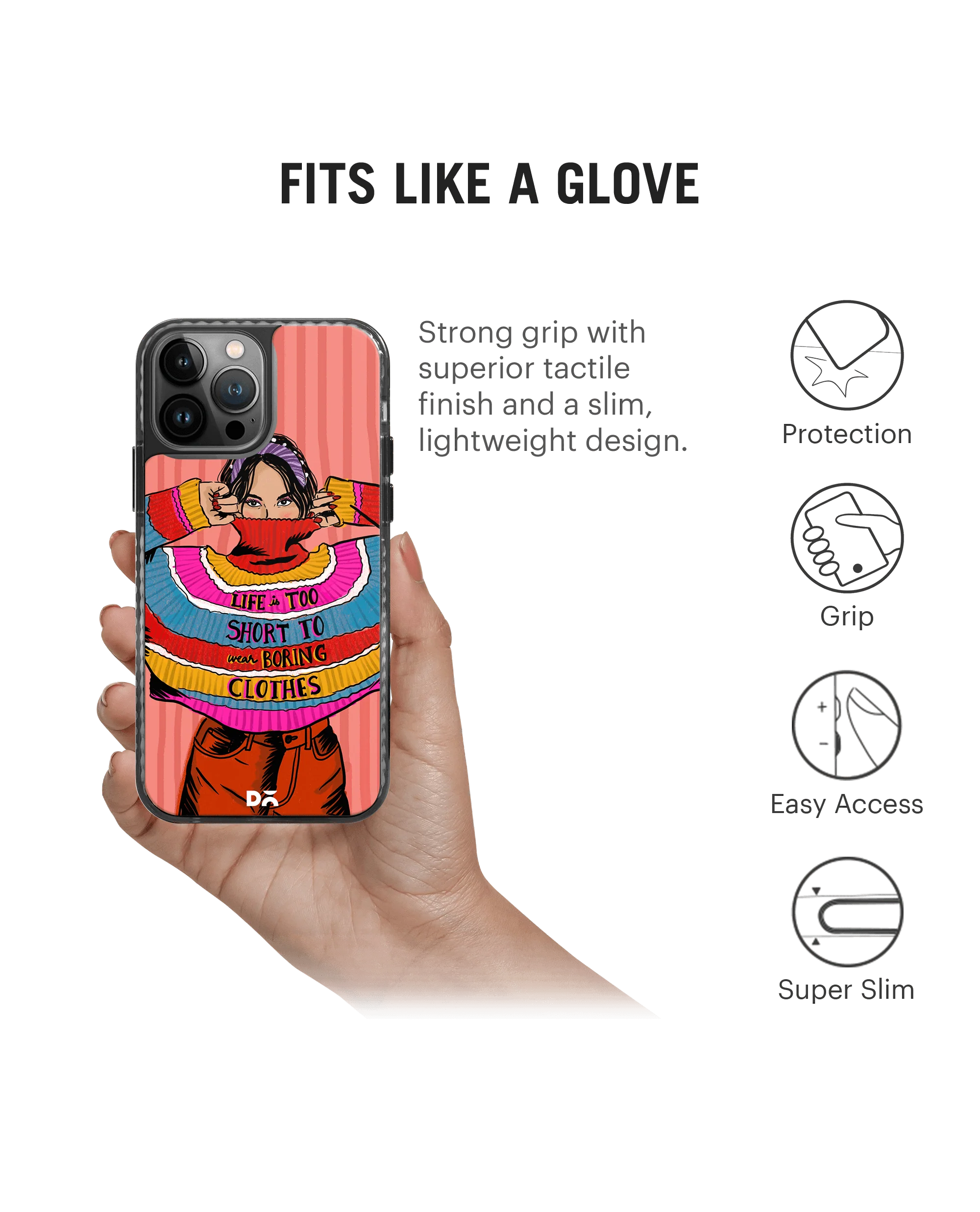 DailyObjects Colourblock Jumper Stride 2.0 Case Cover For iPhone 13 Pro Max - Image 2